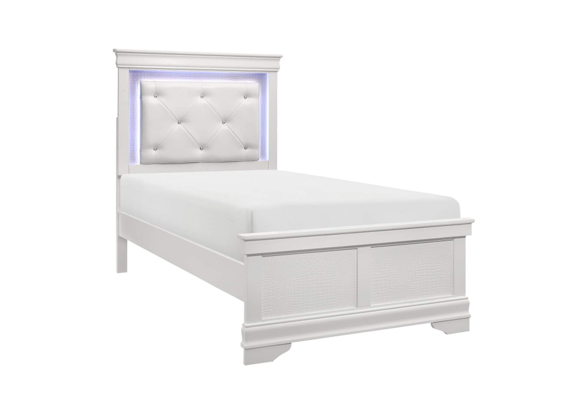 Lana 4 Piece Twin Bedroom Set,Homelegance