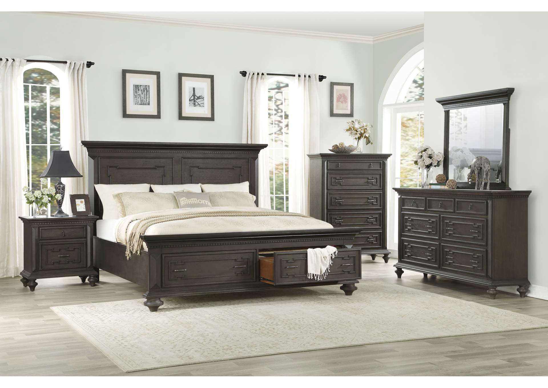 Hillridge Brown Mirror,Homelegance