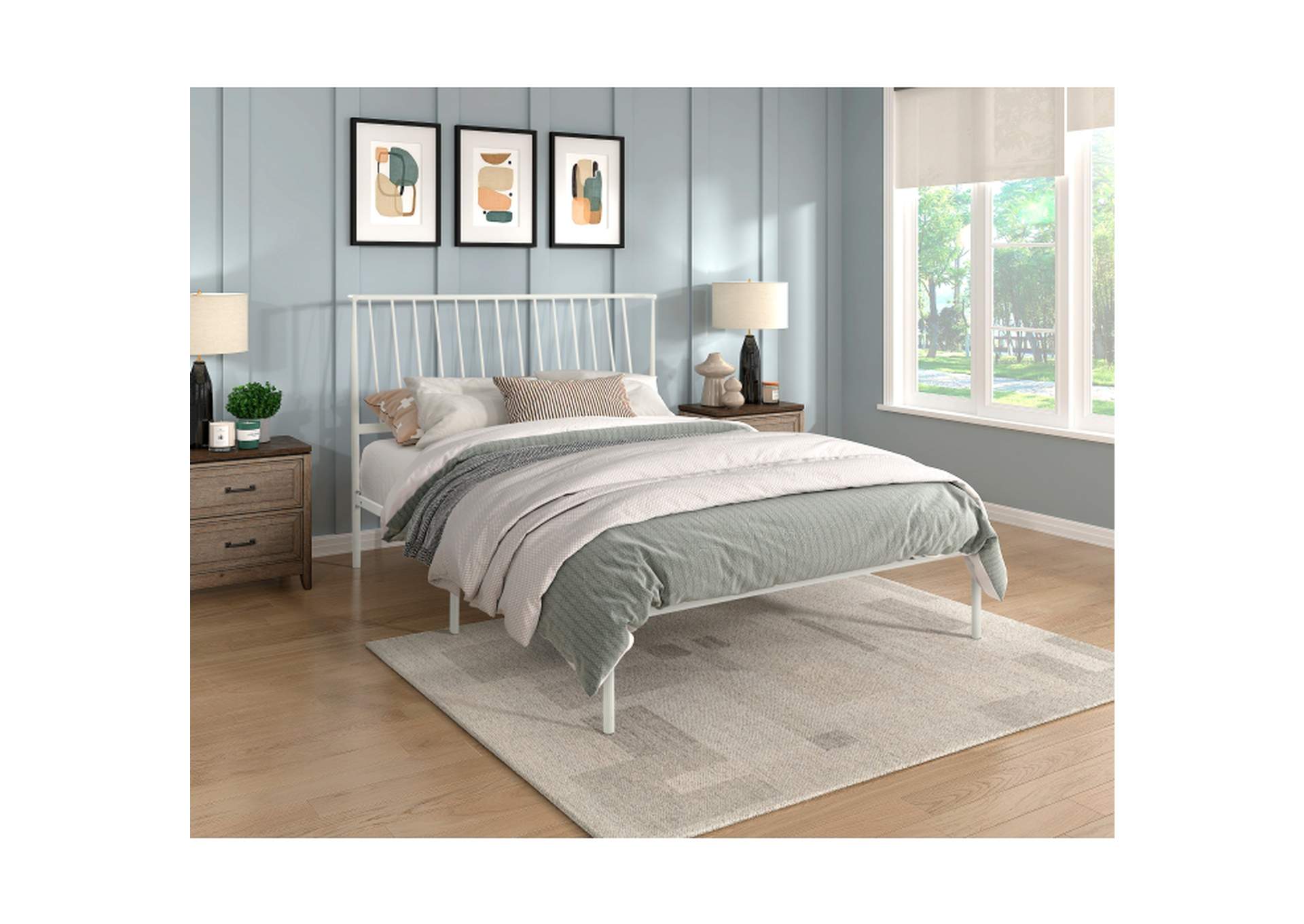 Eastern King Platform Bed,Homelegance