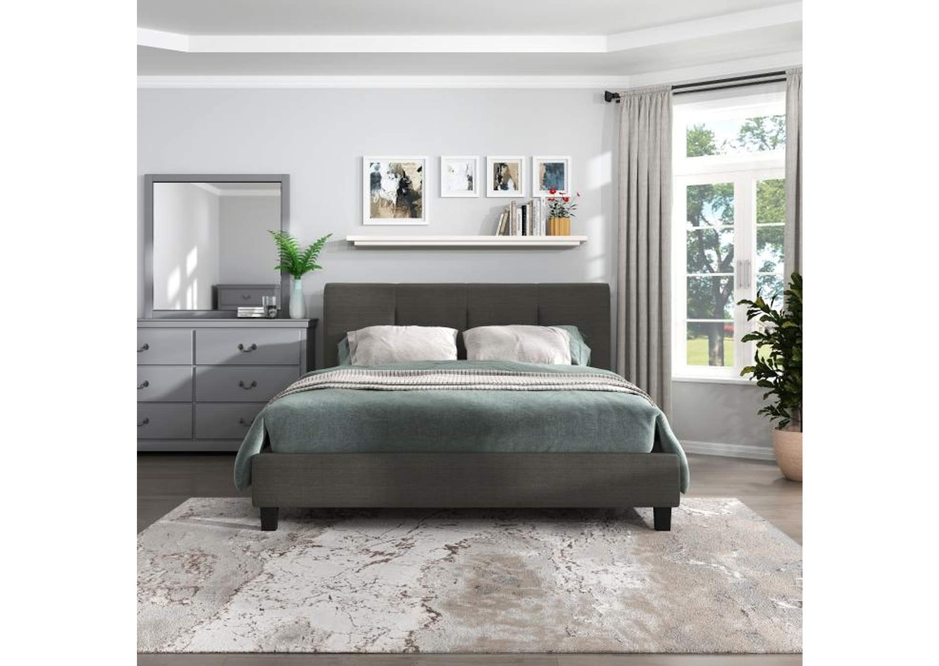 Quantum Queen Platform Bed,Homelegance