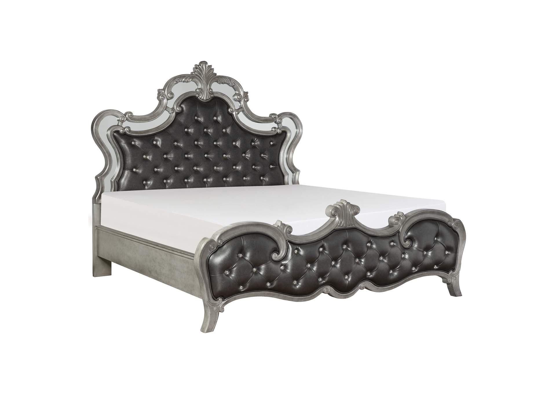 Gray California King Bed,Homelegance