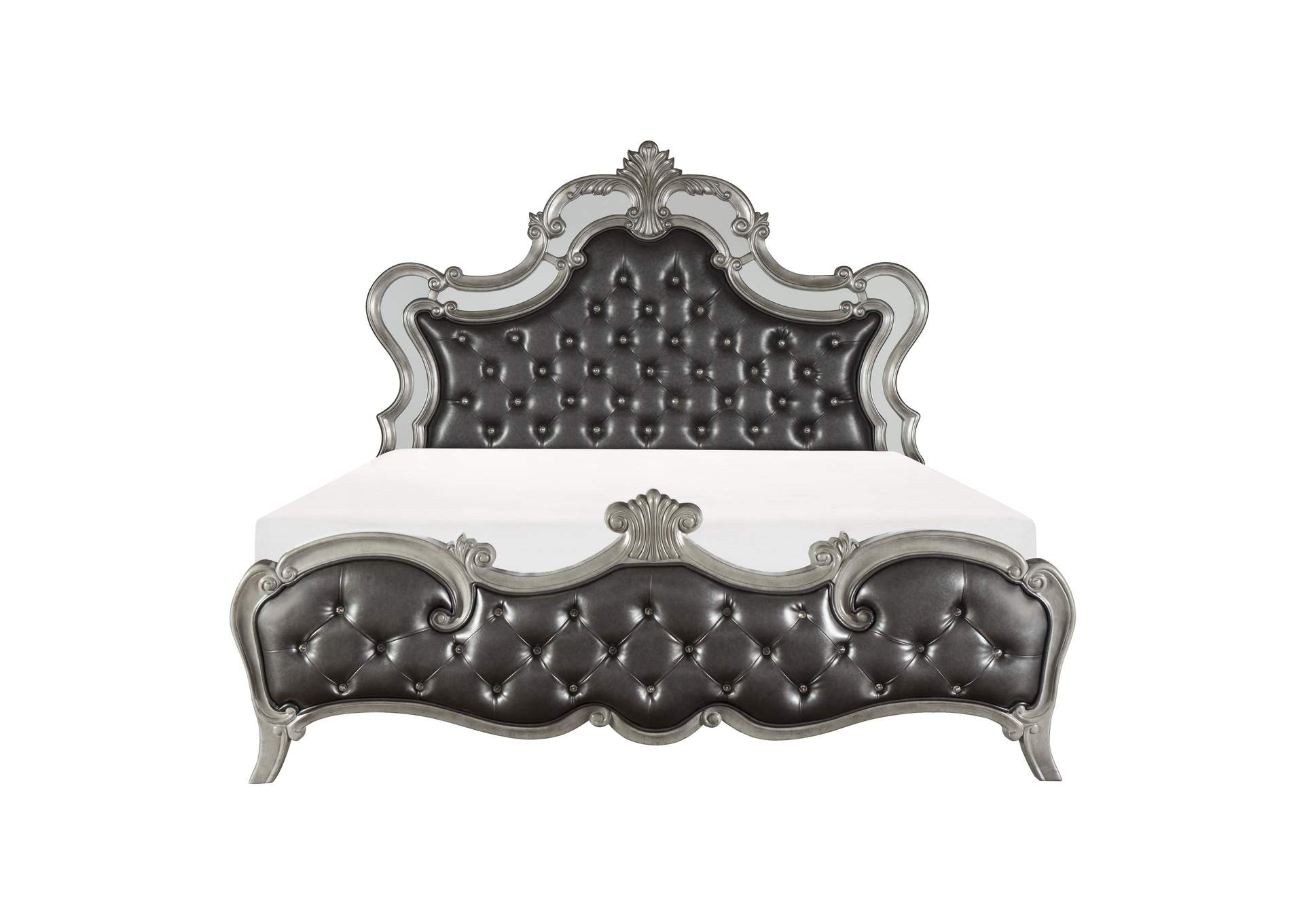 Gray California King Bed,Homelegance