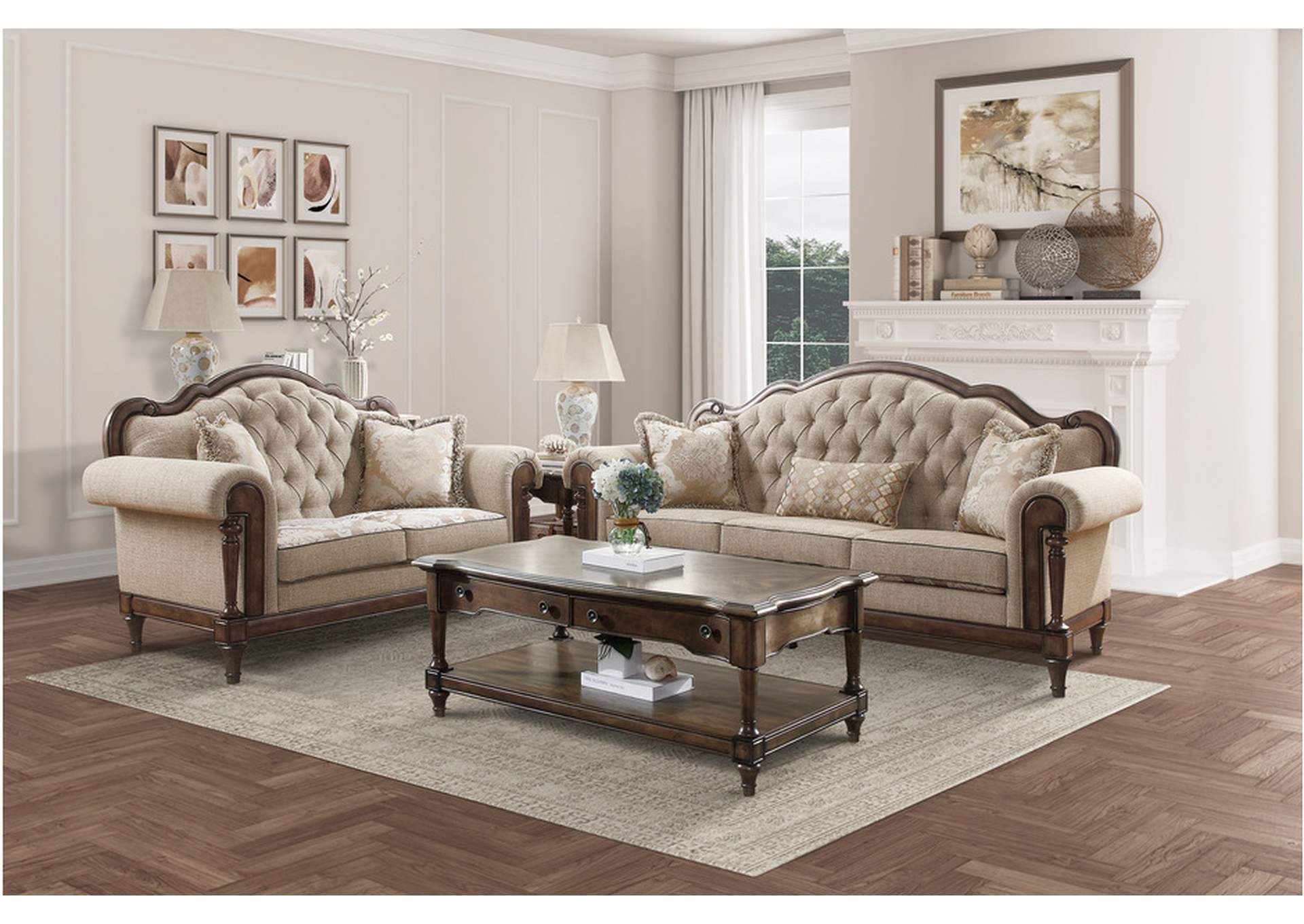 Heath Court 16829 Living Room Sofa Set,Homelegance