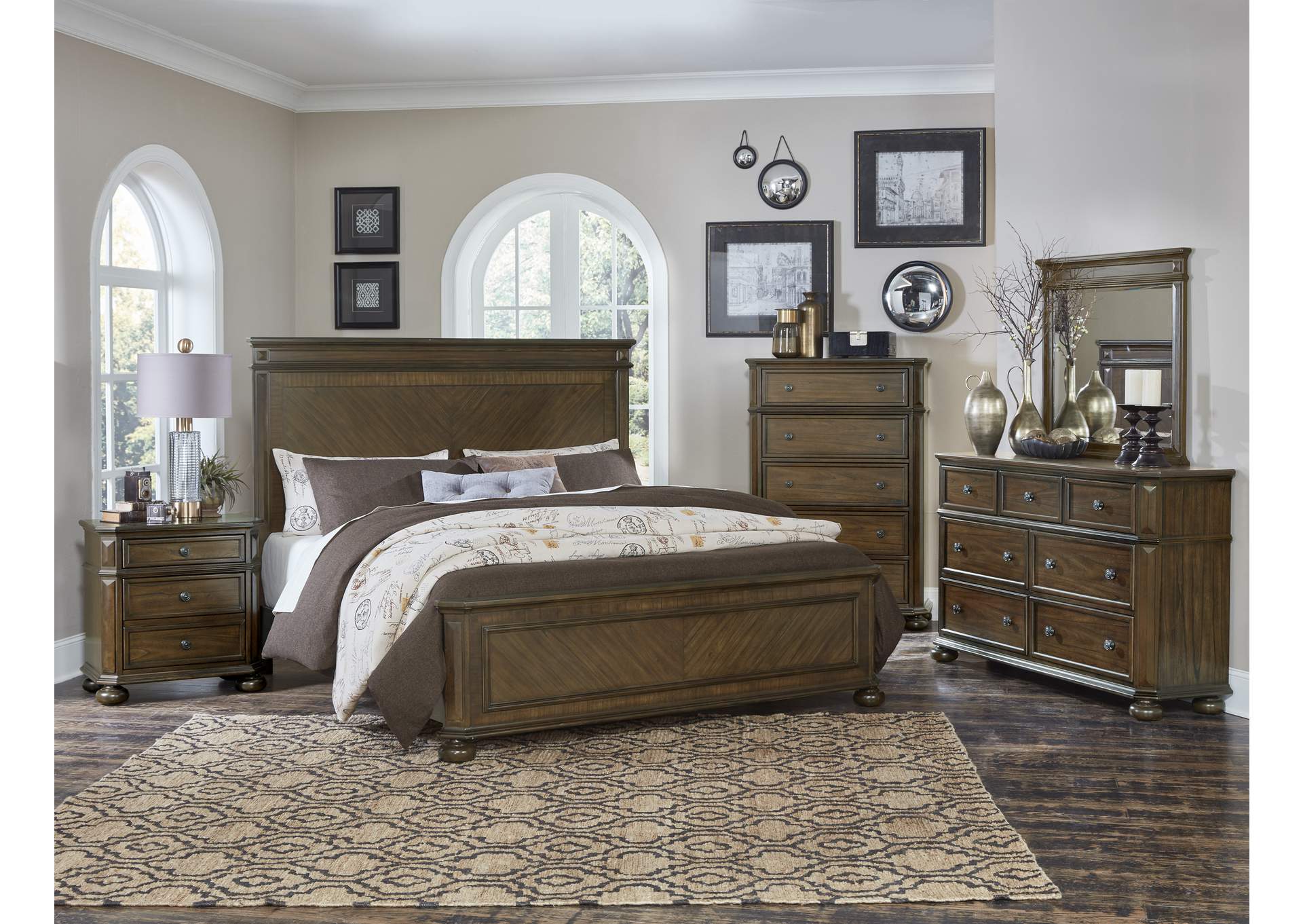 Langsat Brown Mirror,Homelegance