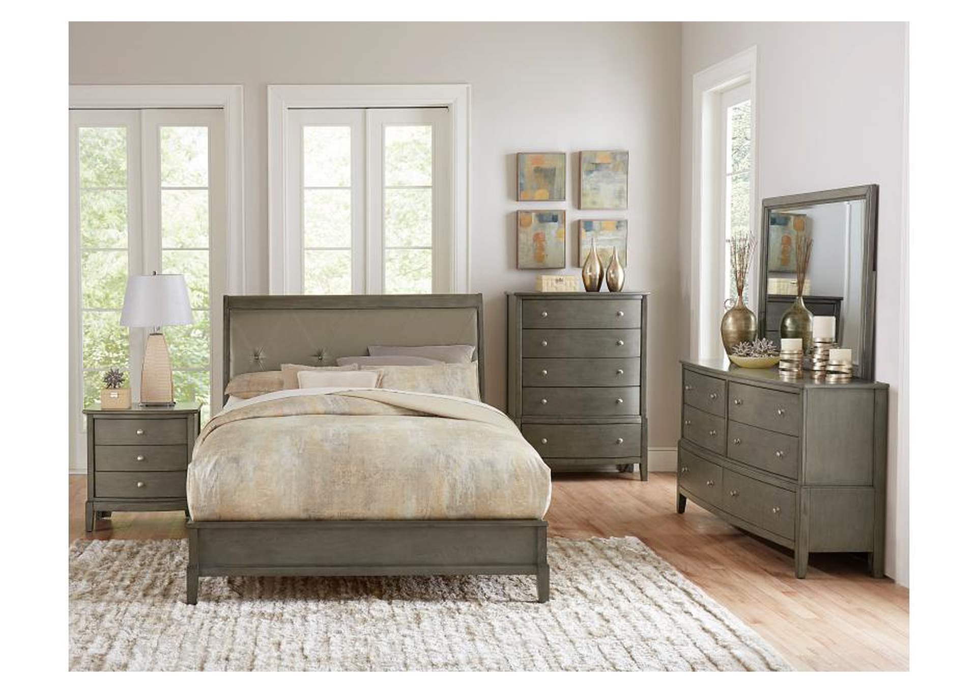 Cotterill Gray 1730Gy Bedroom Set,Homelegance