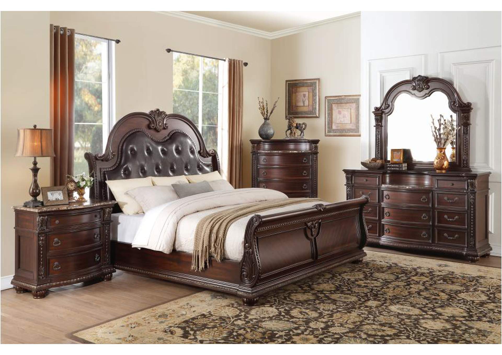 Cavalier 1757 Bedroom Set,Homelegance