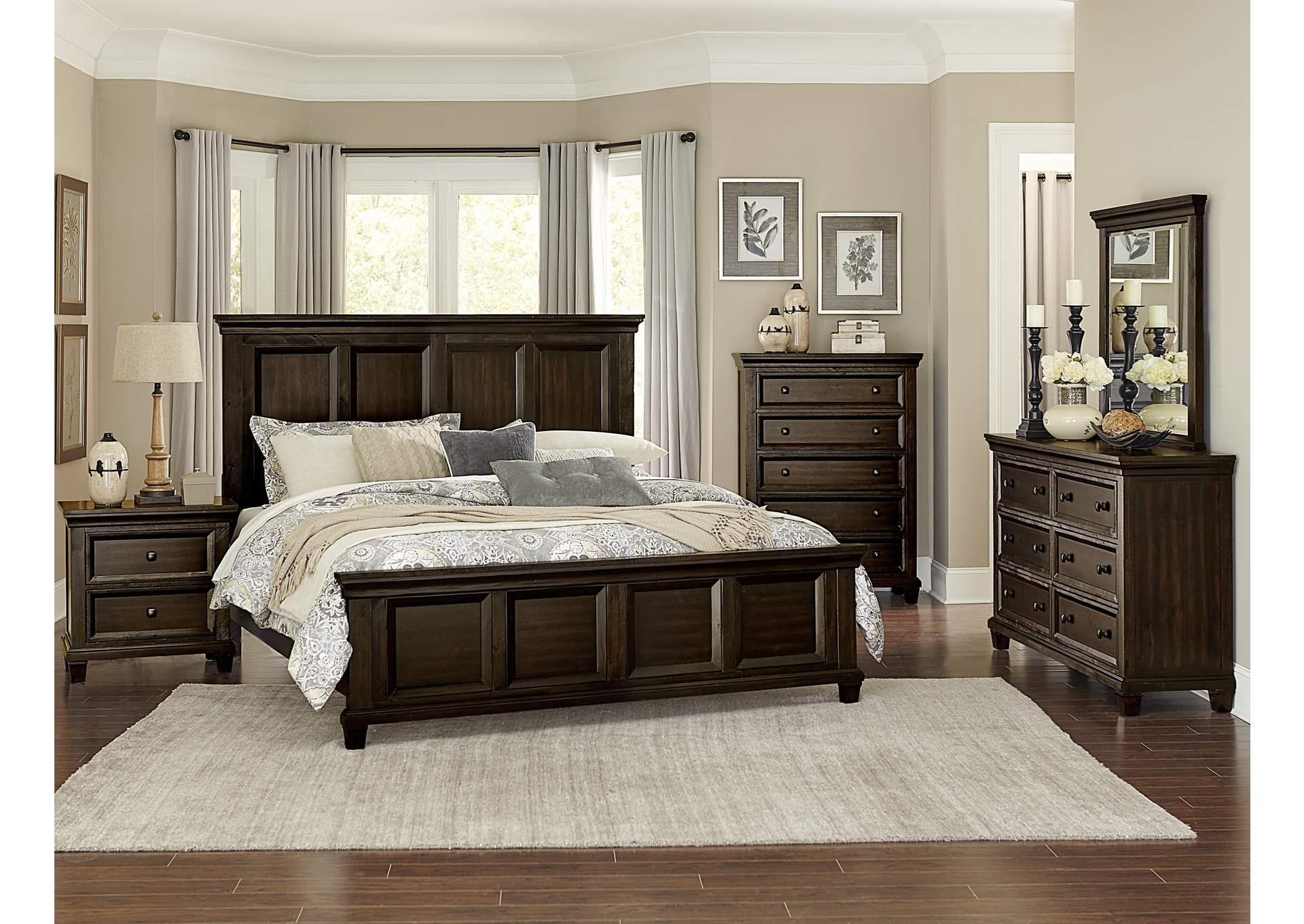 Birman Espresso Mirror,Homelegance