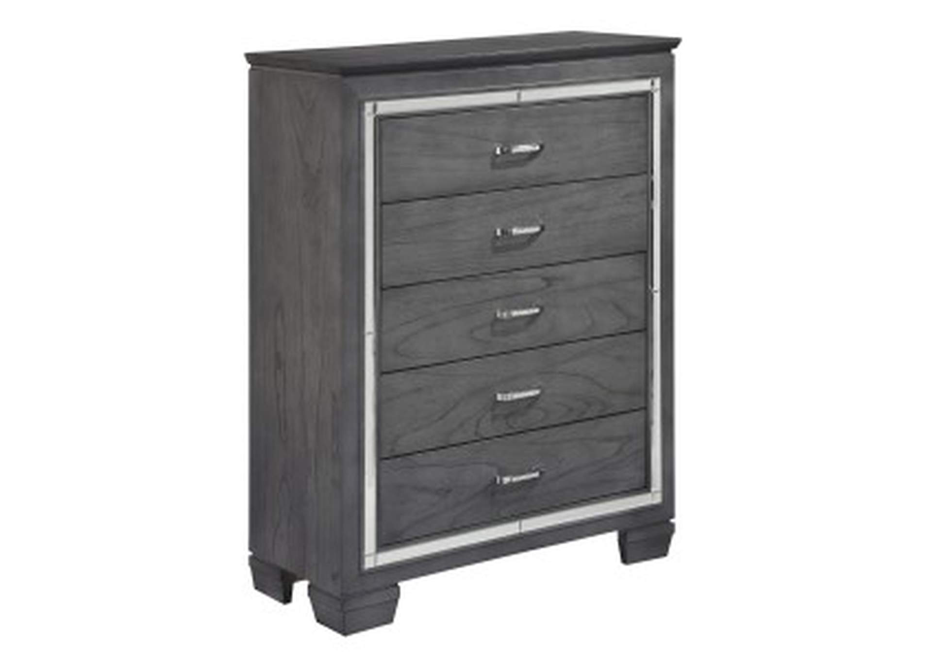 Allura Gray 1916Gy Bedroom Set,Homelegance