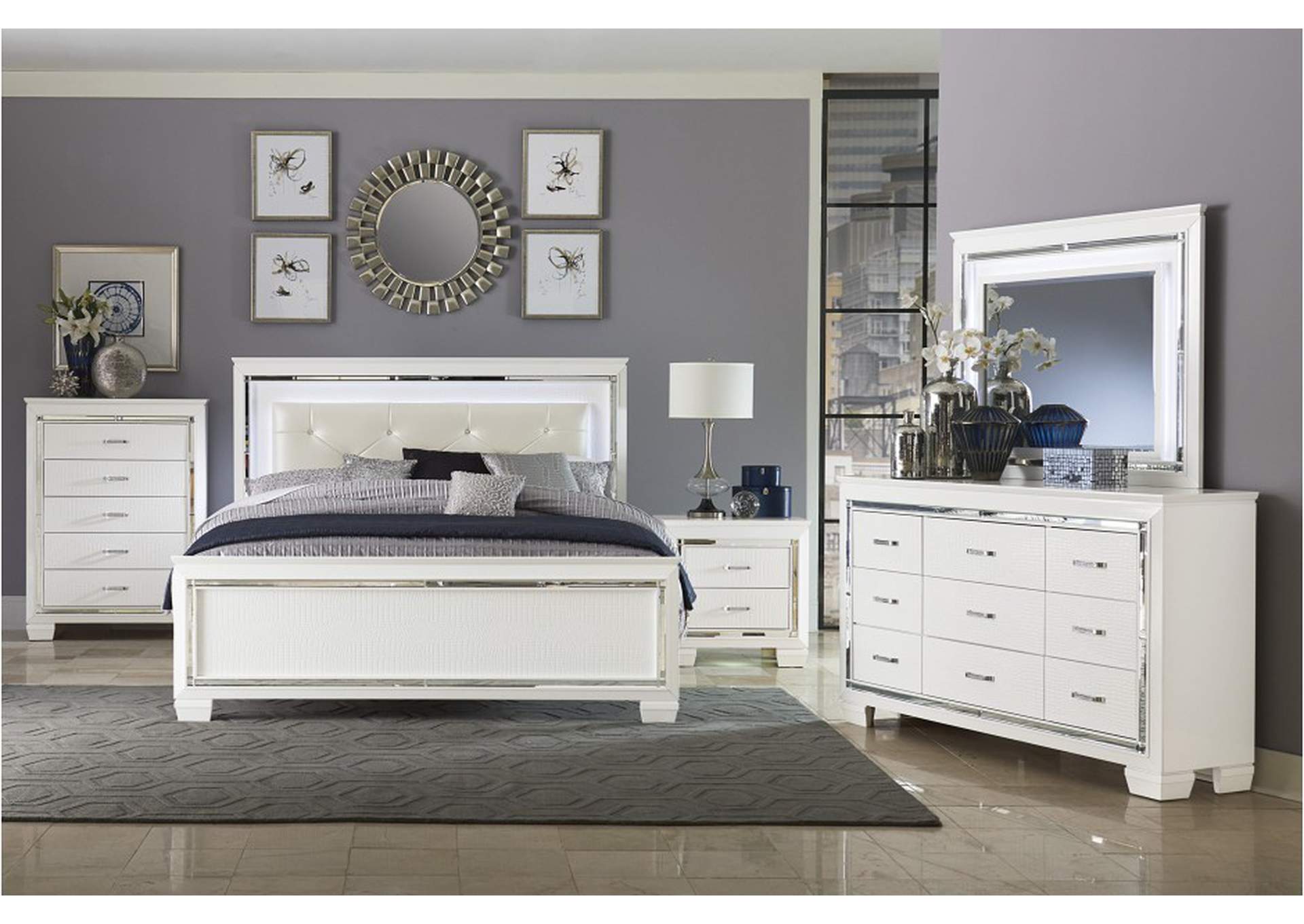 Allura 1916W Bedroom Set,Homelegance