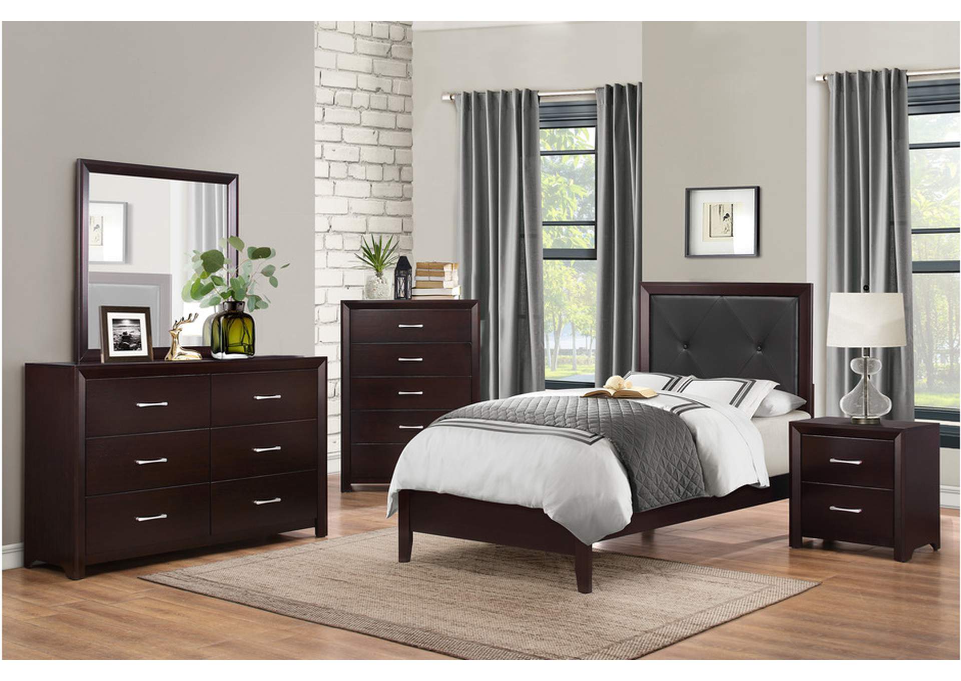 Edina 2145T Youth Bedroom Set,Homelegance
