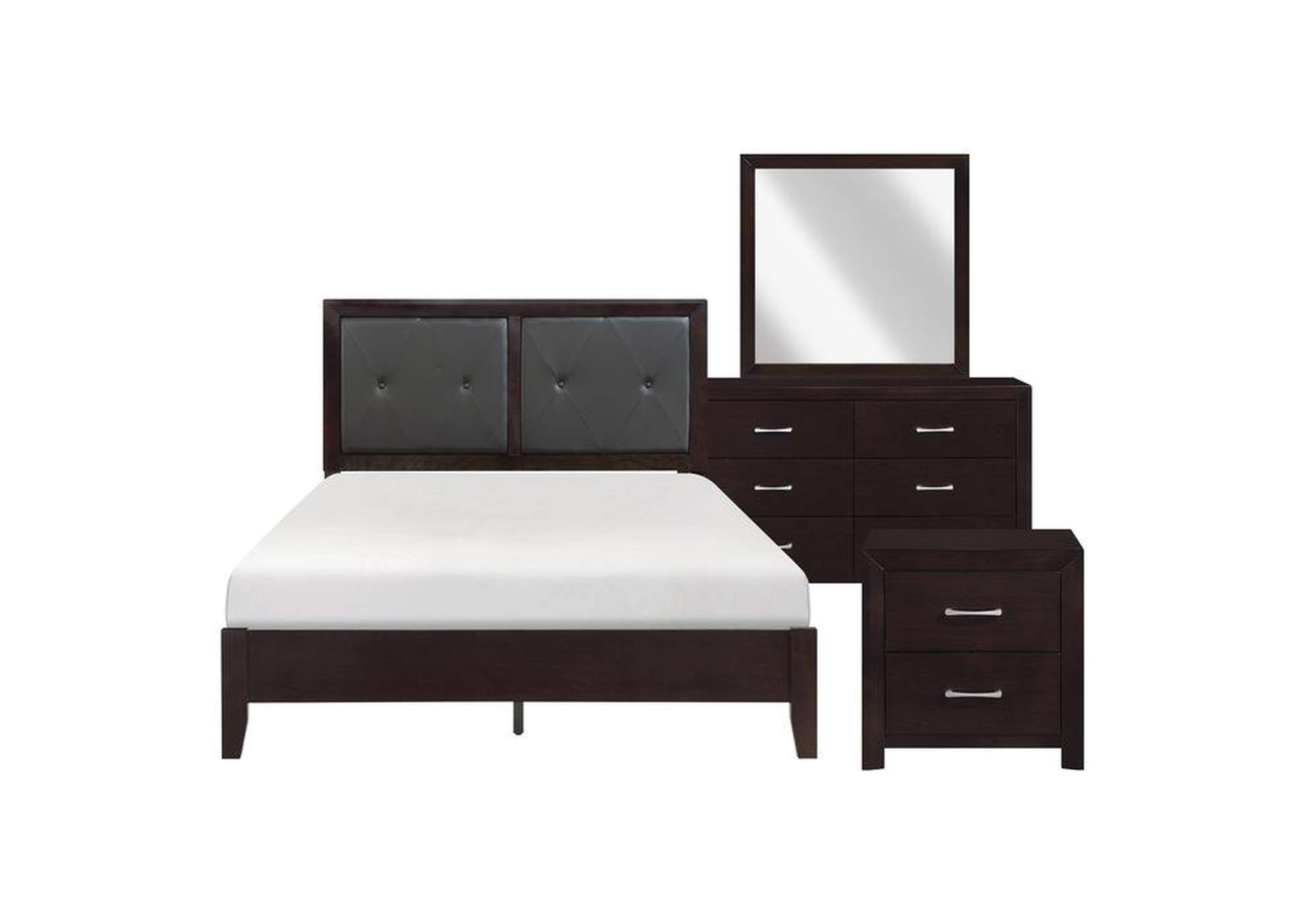 Edina 4 Piece Queen Bedroom Set,Homelegance