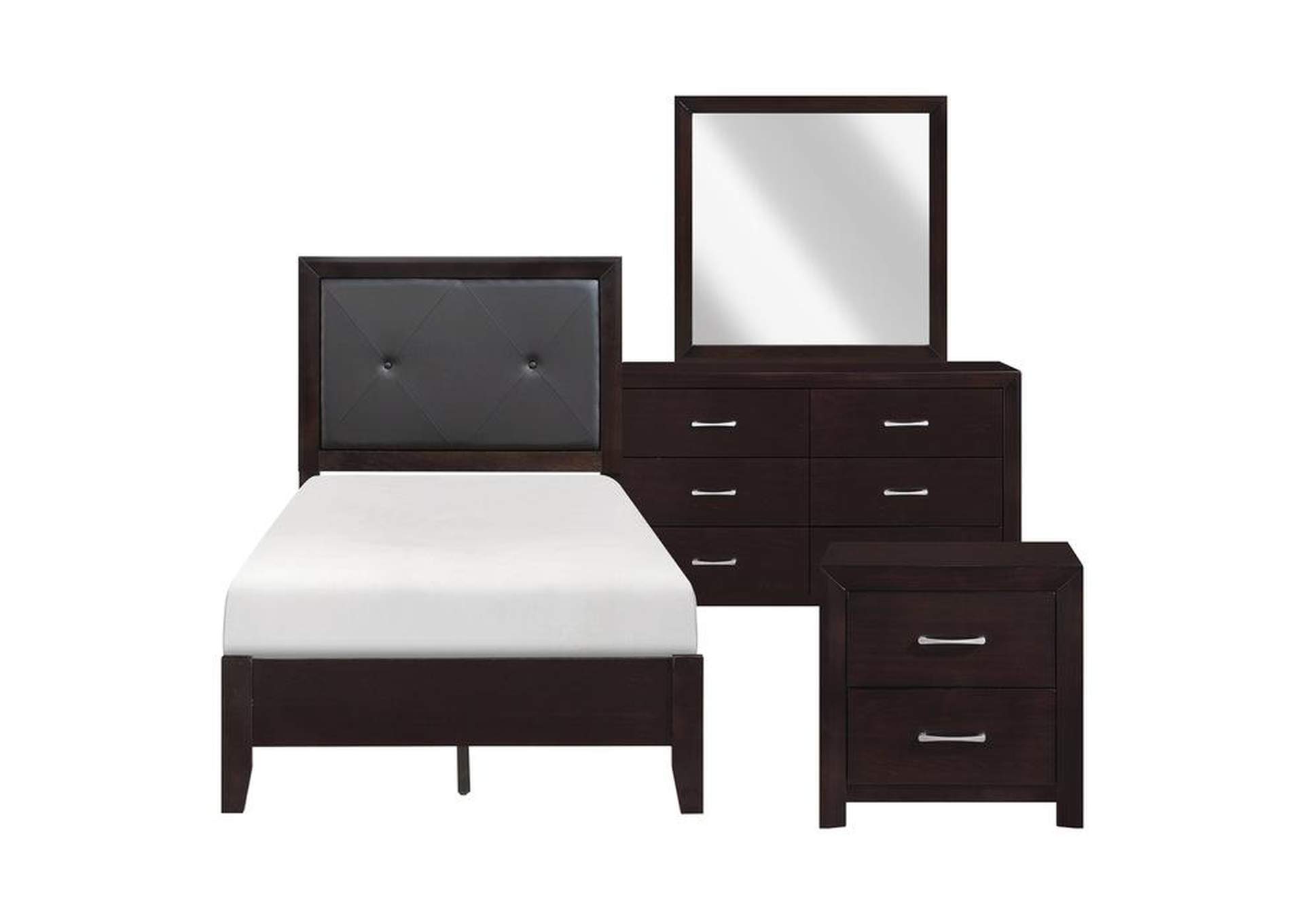 Edina 4 Piece Twin Bedroom Set,Homelegance