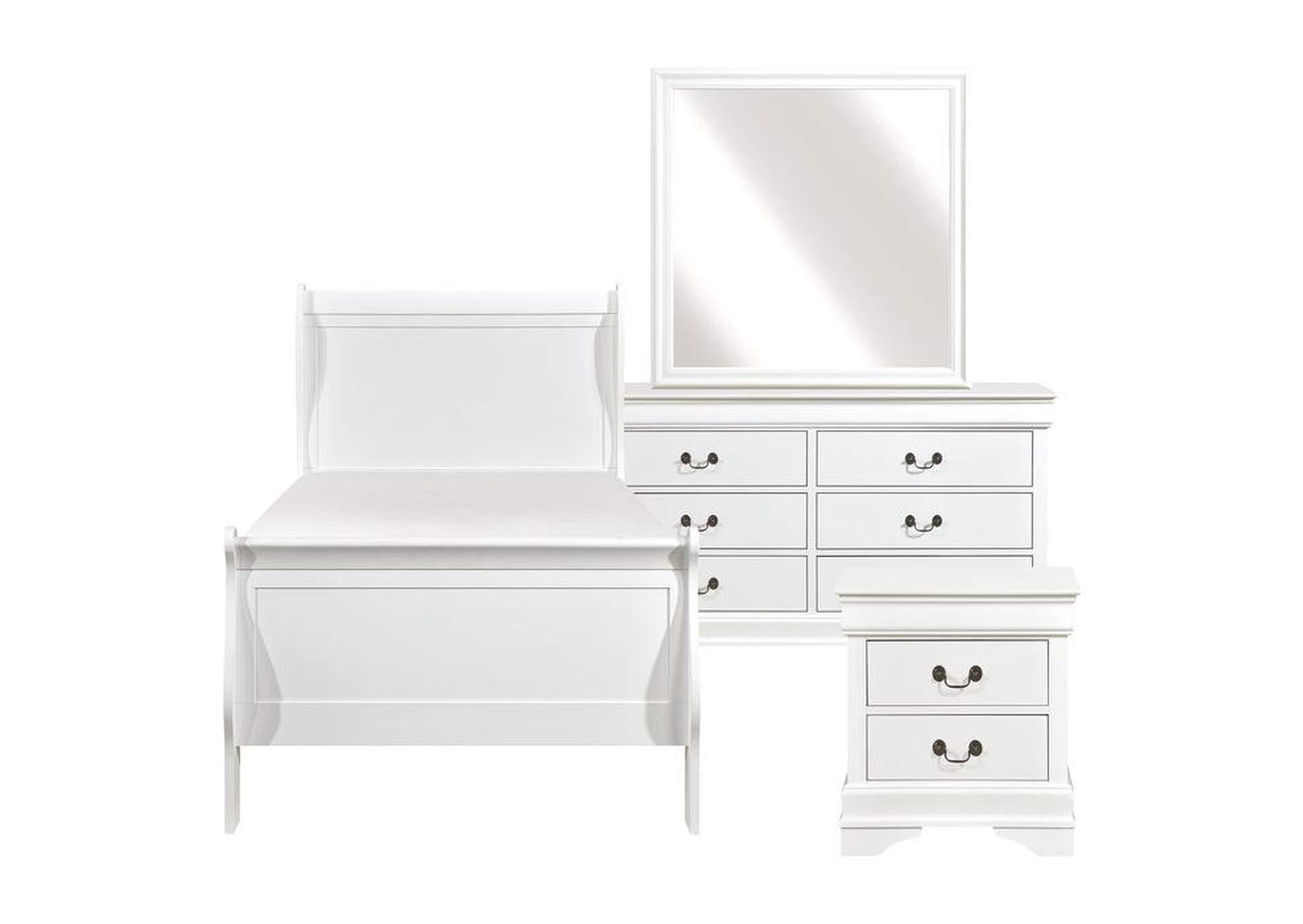 Mayville 4 Piece Twin Bedroom Set,Homelegance
