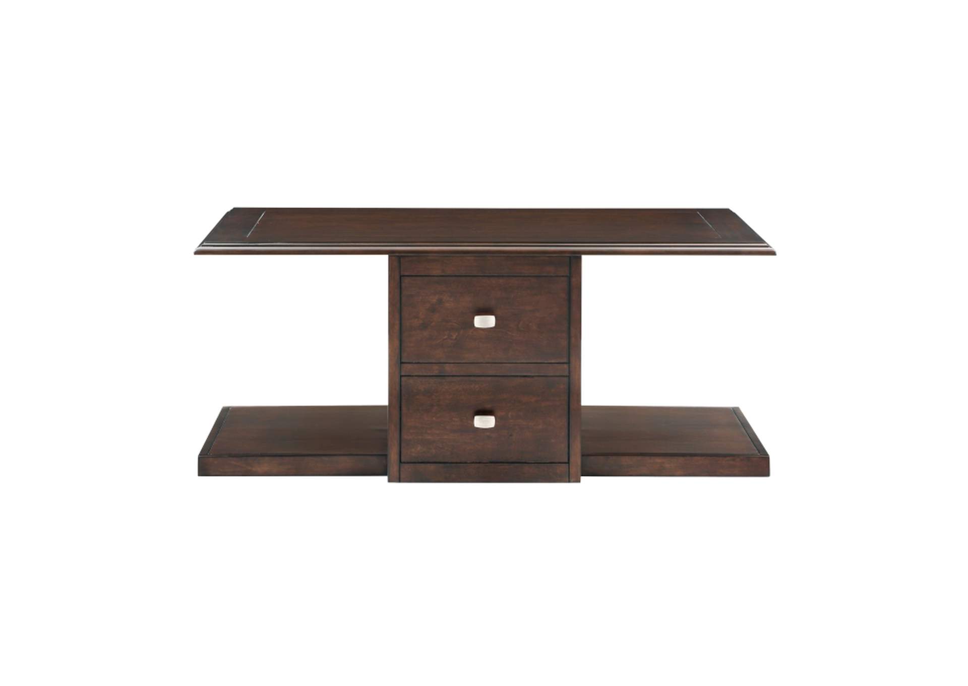 Claremore Cocktail Table with two Benches,Homelegance