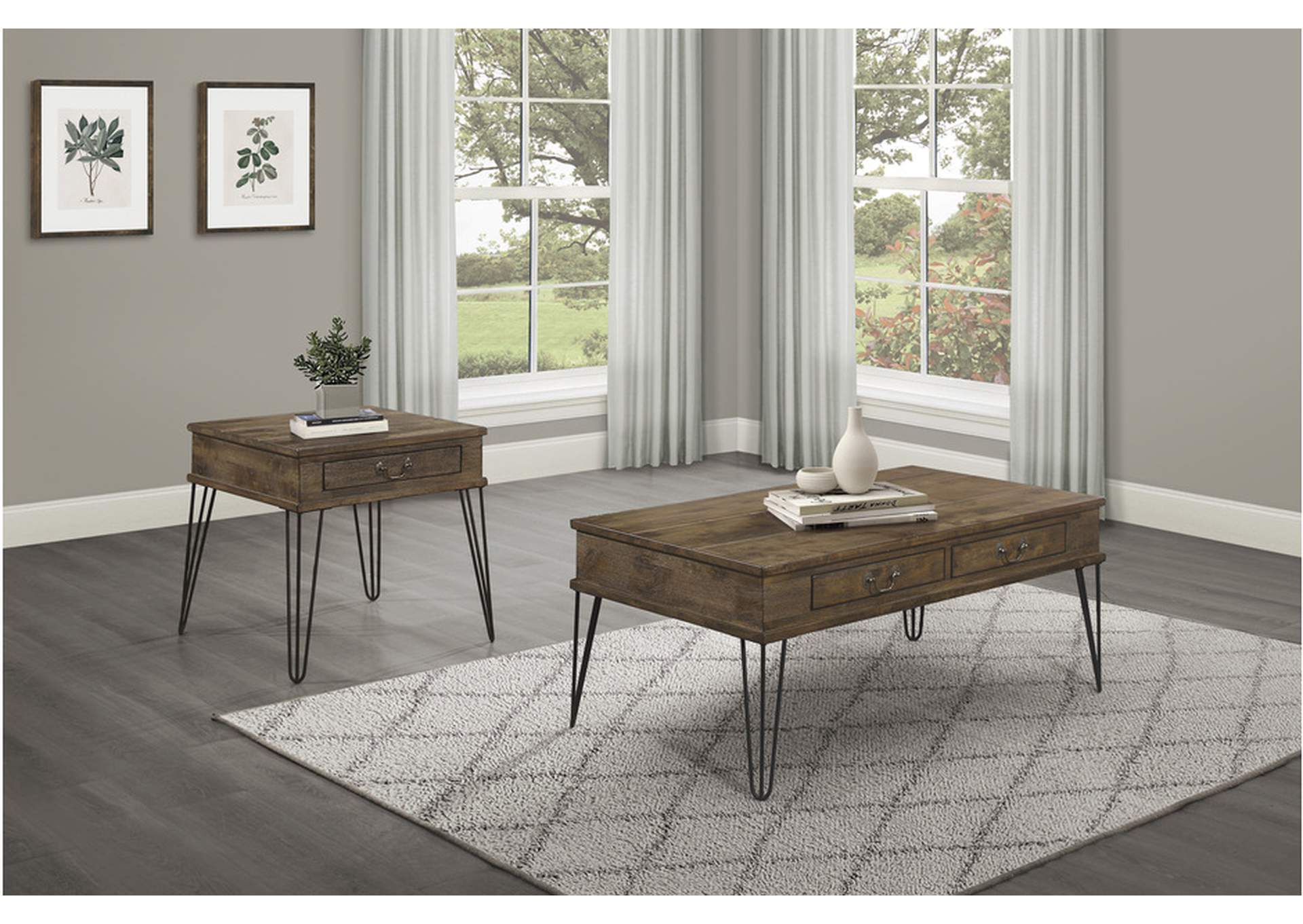 Shaffner 3670M Occasional Table Set,Homelegance