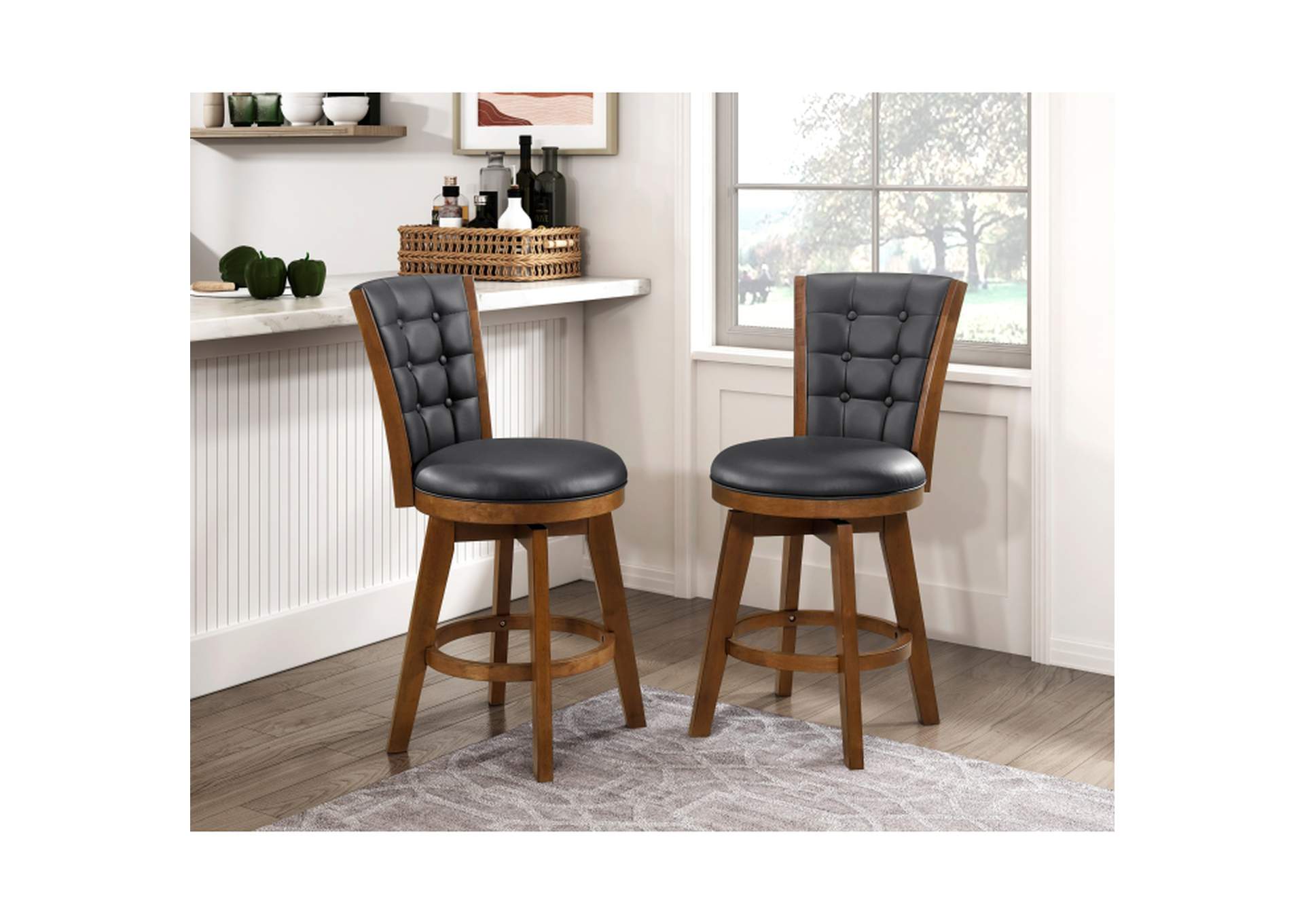 Swivel Counter Height Chair,Homelegance