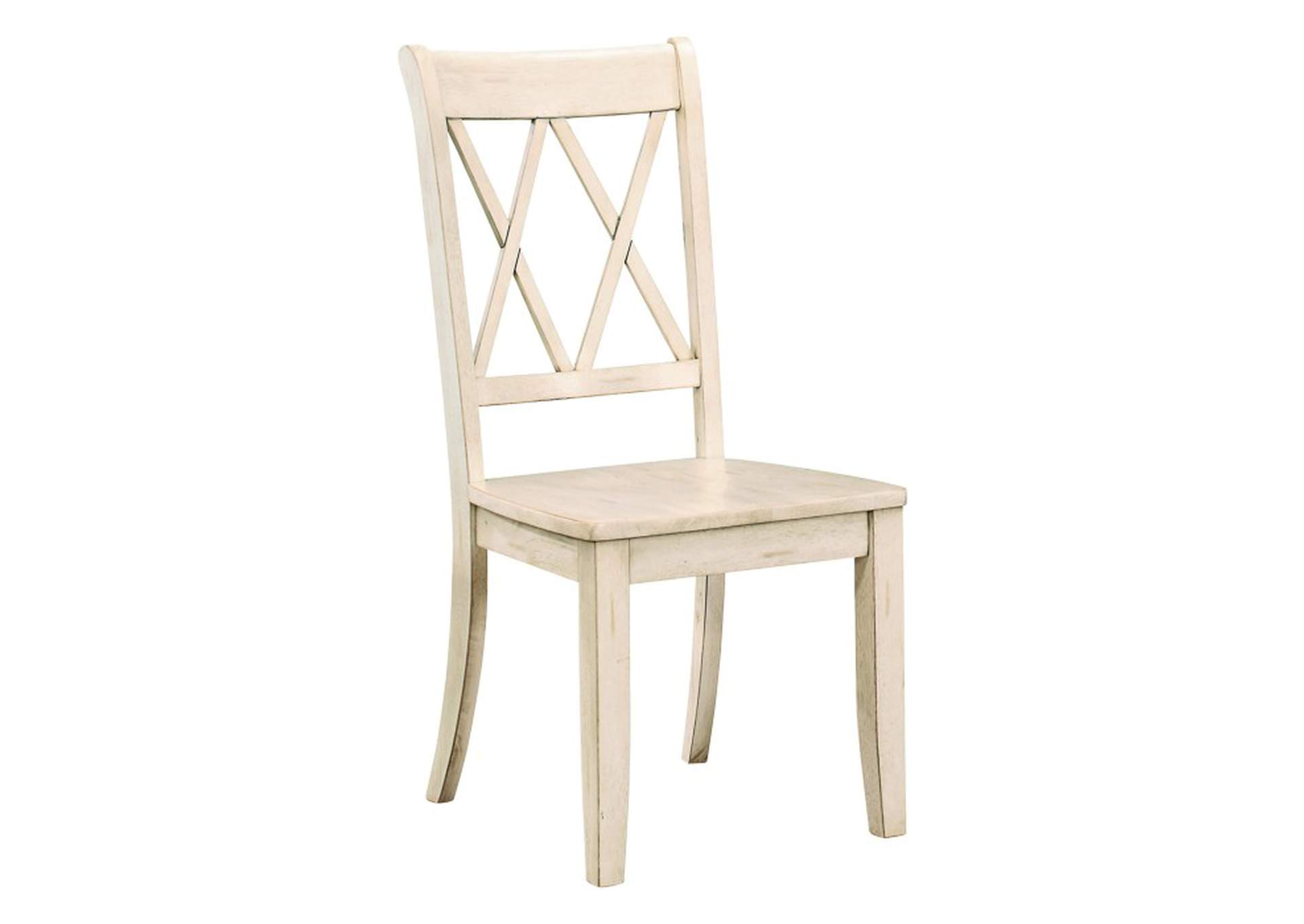 Janina Side Chair, White,Homelegance