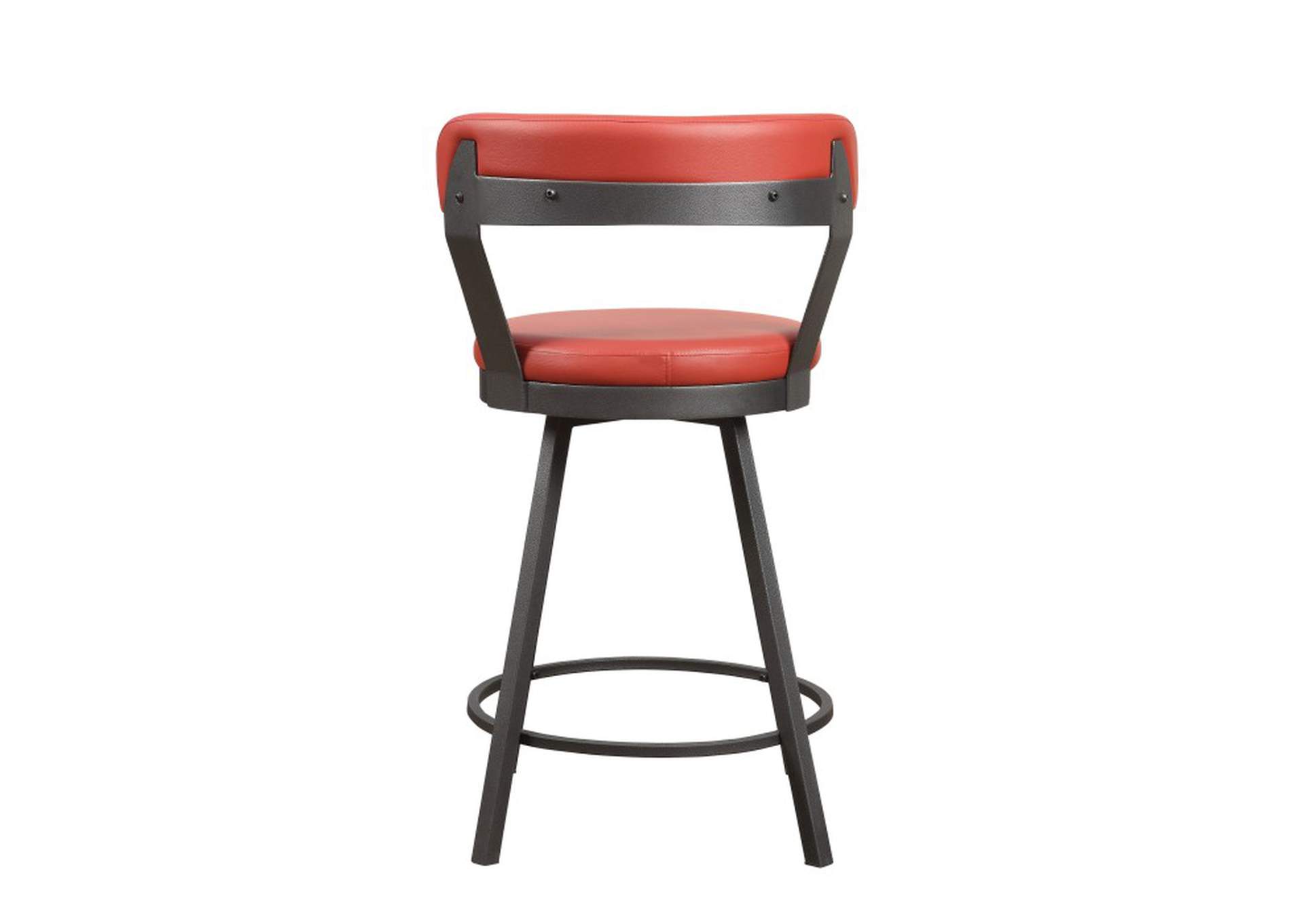 Appert Swivel Counter Height Chair, Red,Homelegance