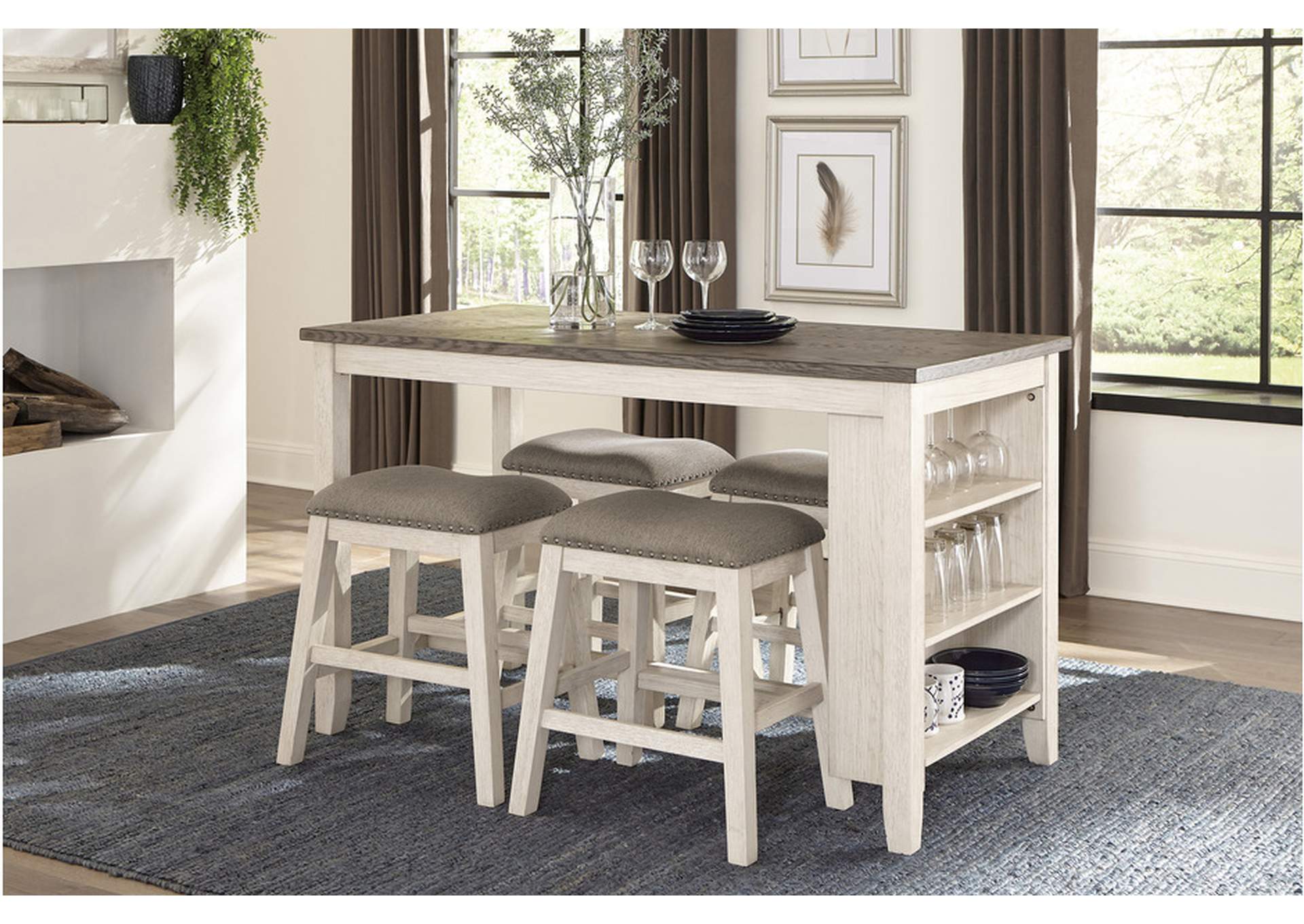 Timbre 5603Ww Dining Room Set,Homelegance