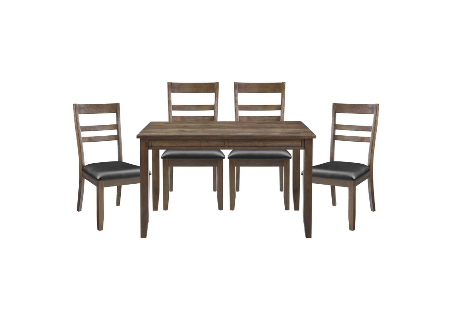 Pike 5 Piece Dining Set (Tb+4S),Homelegance
