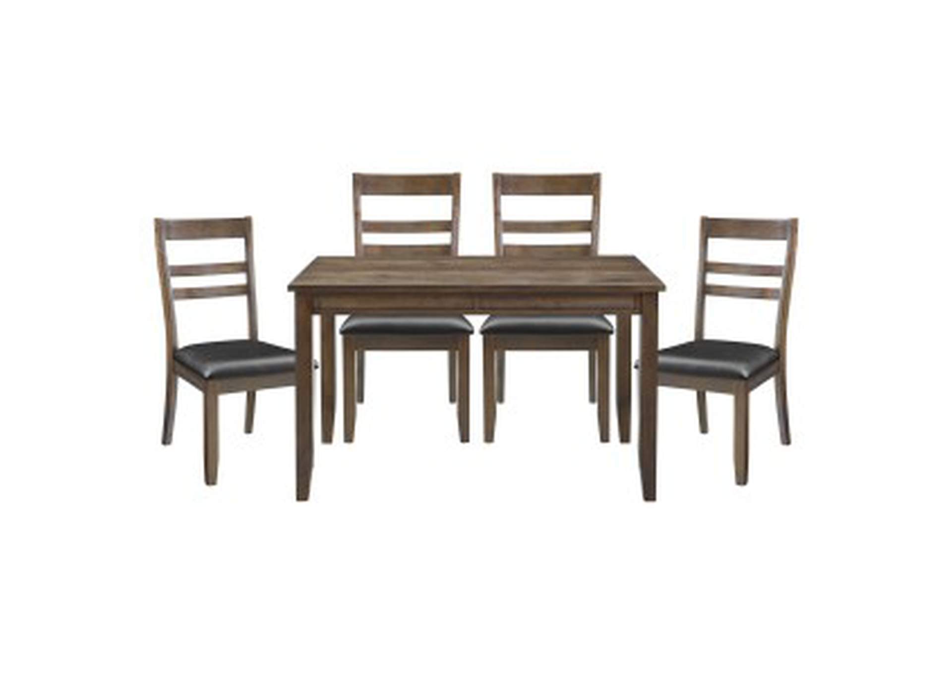 Pike 5 Piece Dining Set (Tb+4S),Homelegance