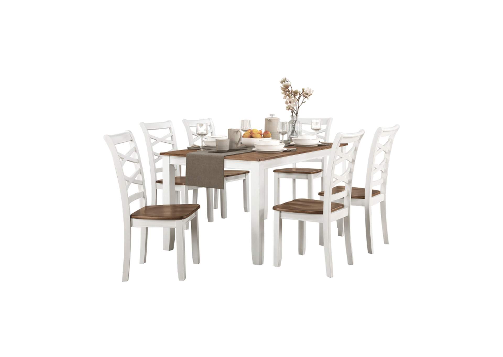 5894 7-Piece Dinette Set,Homelegance