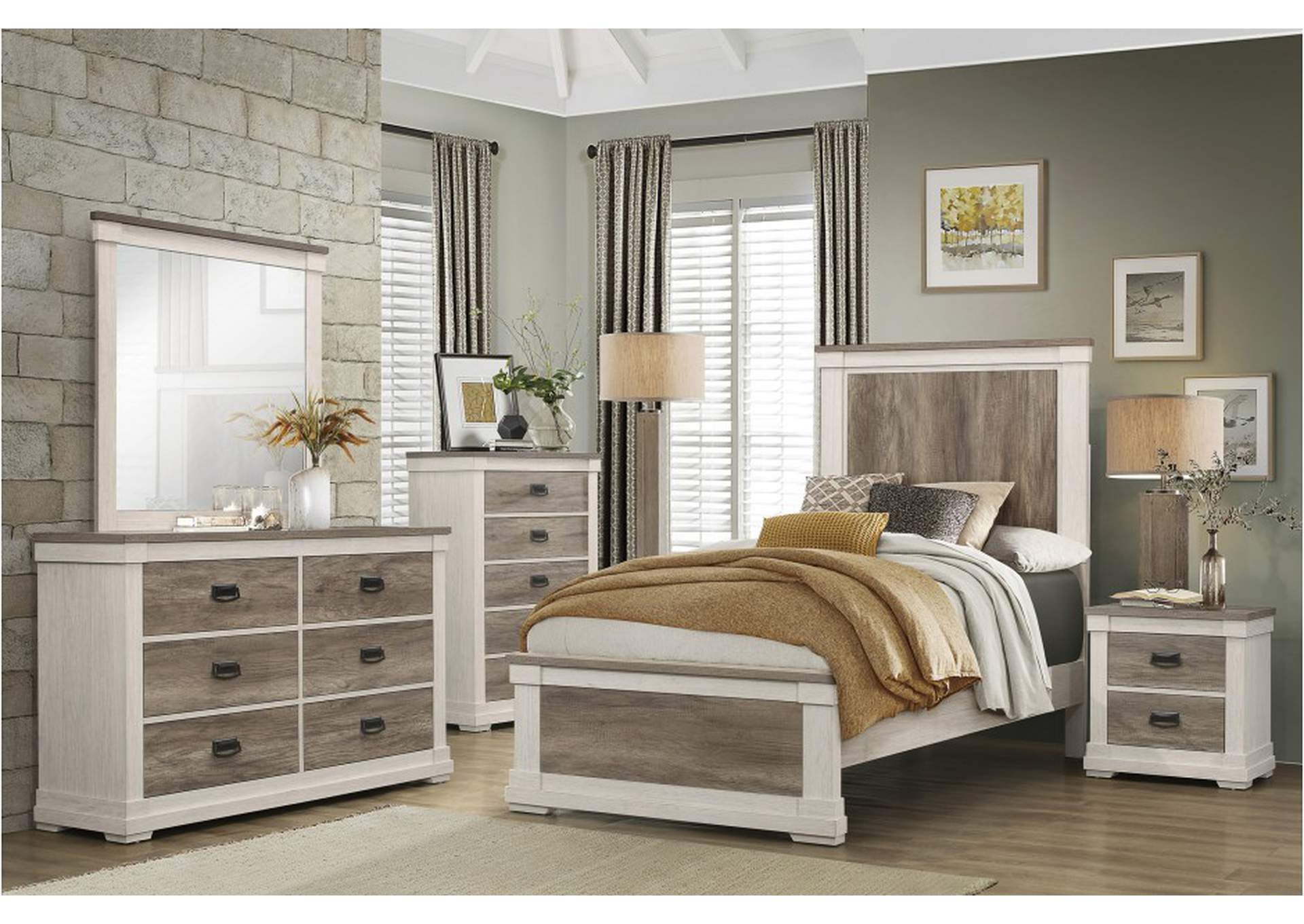 Arcadia 1677T Youth Bedroom Set,Homelegance