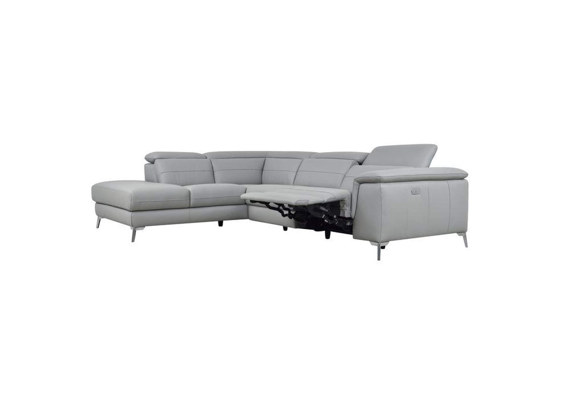 Cinque 2-Piece Power Sectional With Left Chaise,Homelegance