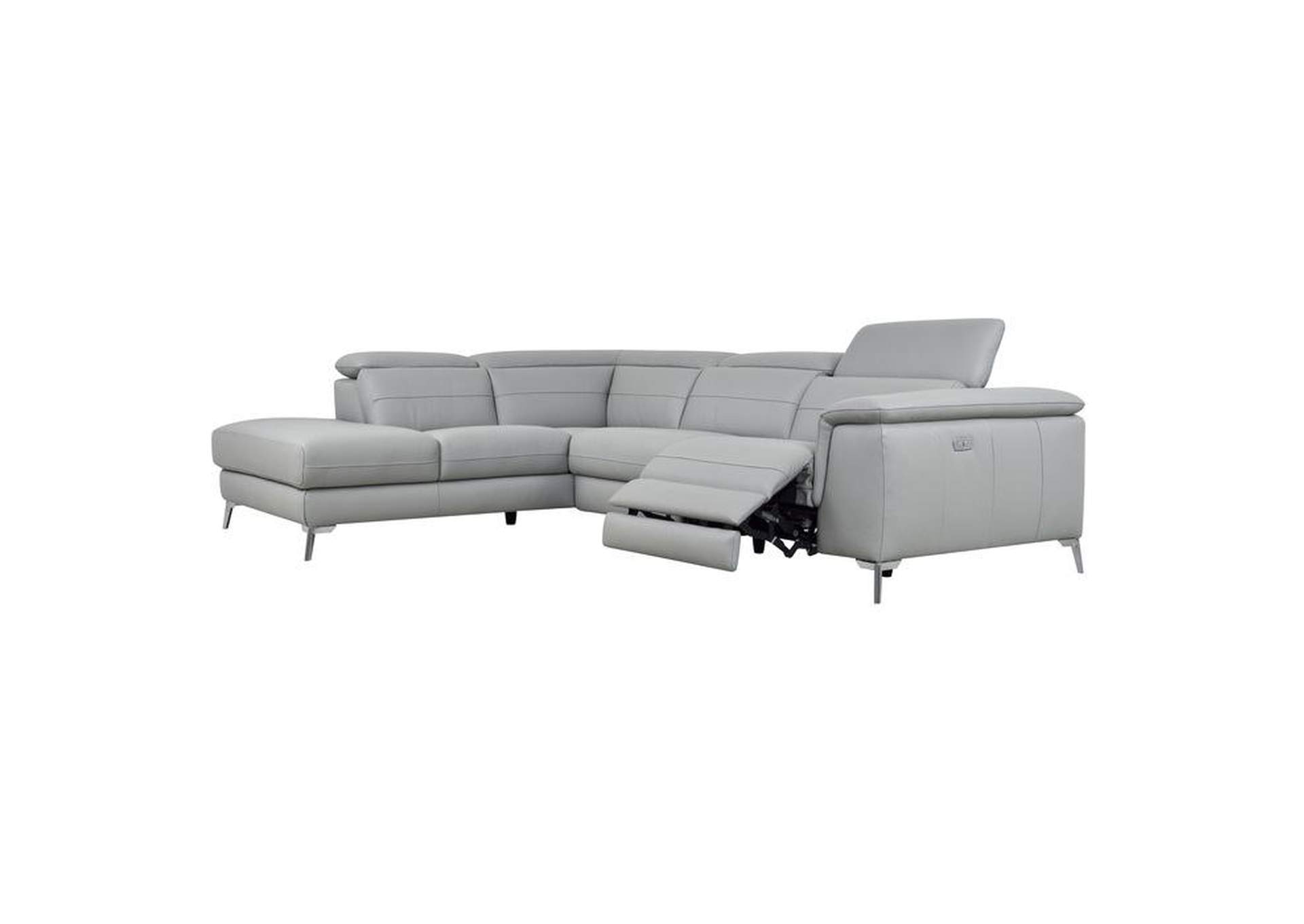 Cinque 2-Piece Power Sectional With Left Chaise,Homelegance