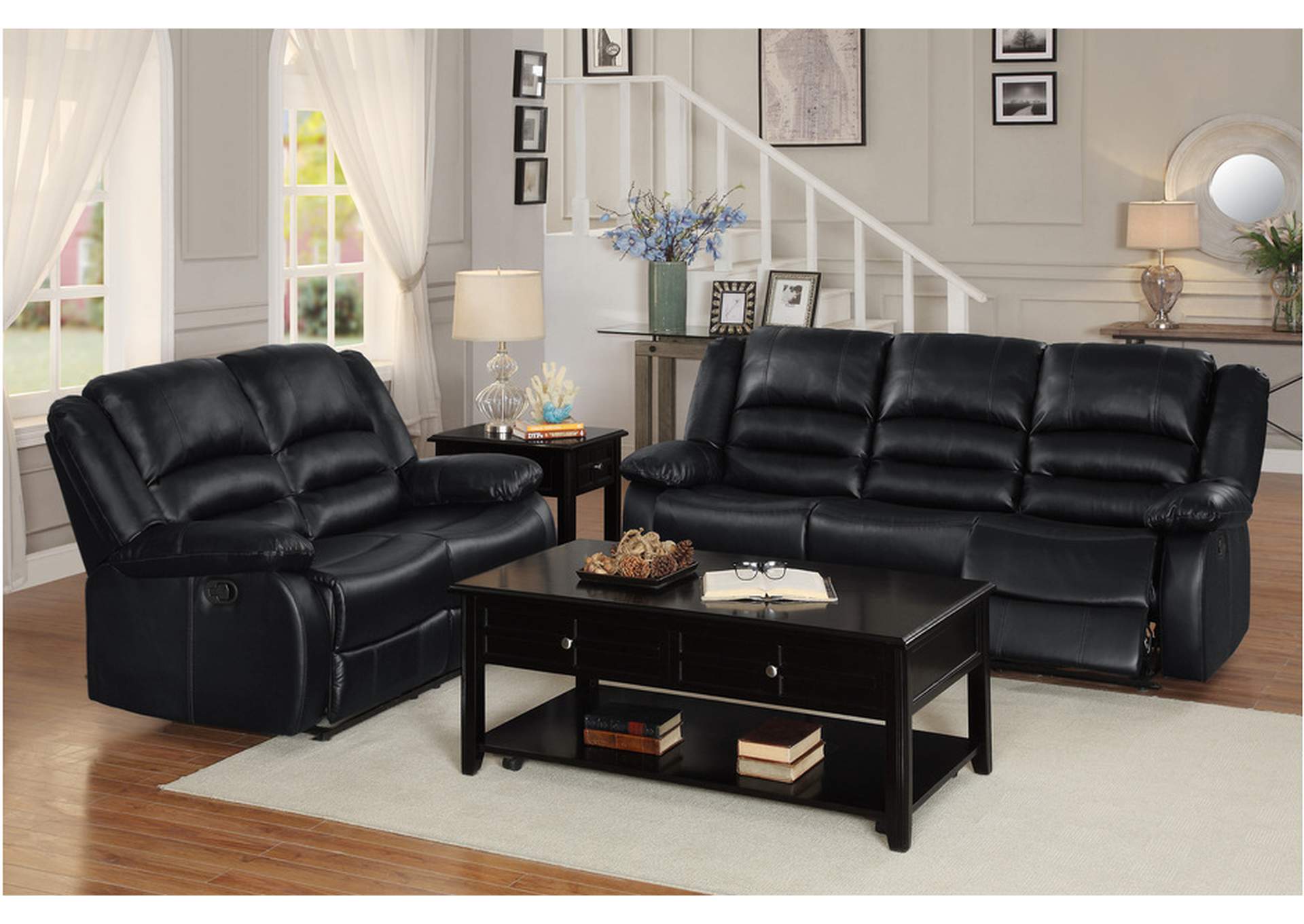 Jarita 8329Blk Living Room Sofa Set,Homelegance