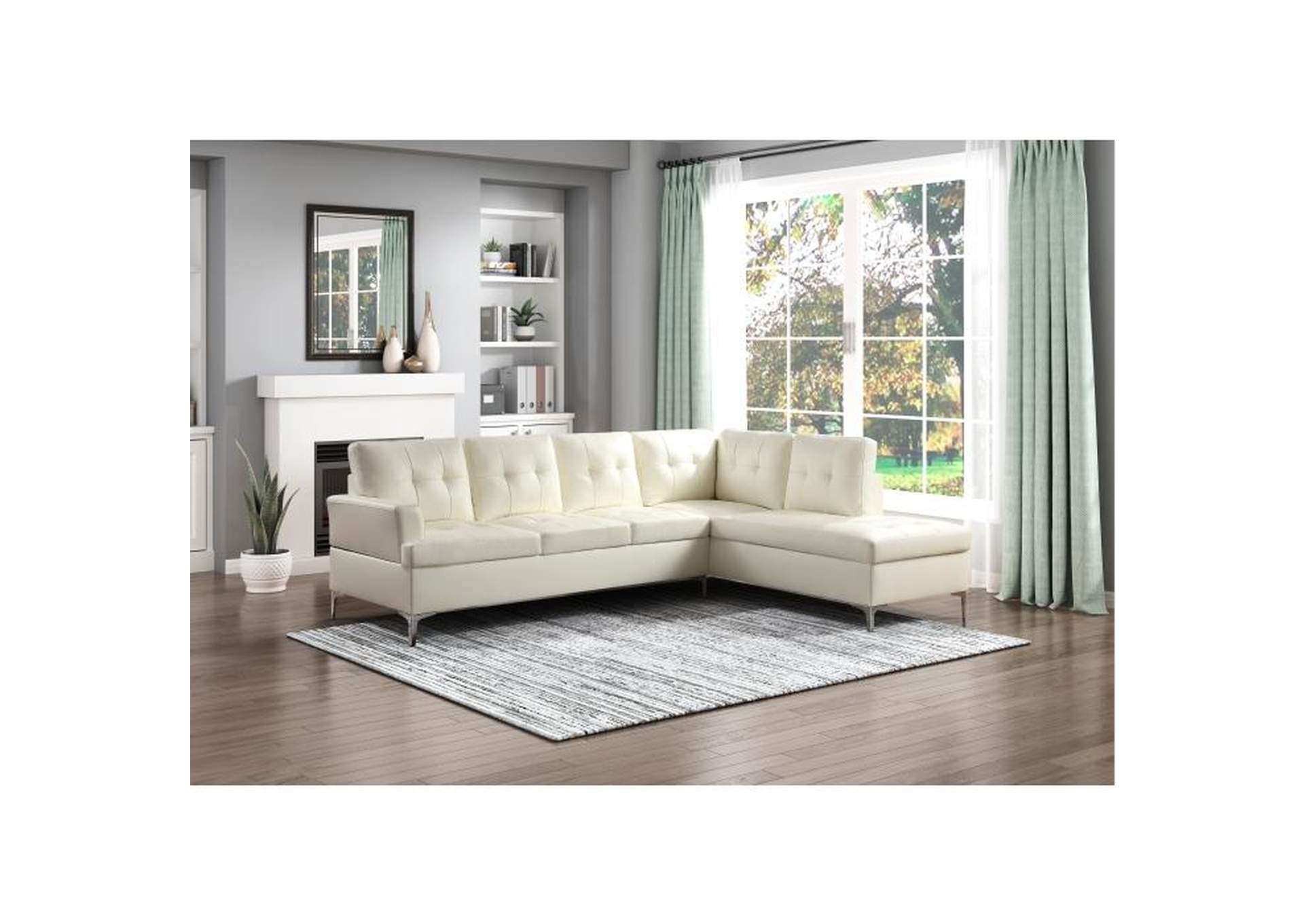 Barrington 2-Piece Sectional With Right Chaise,Homelegance