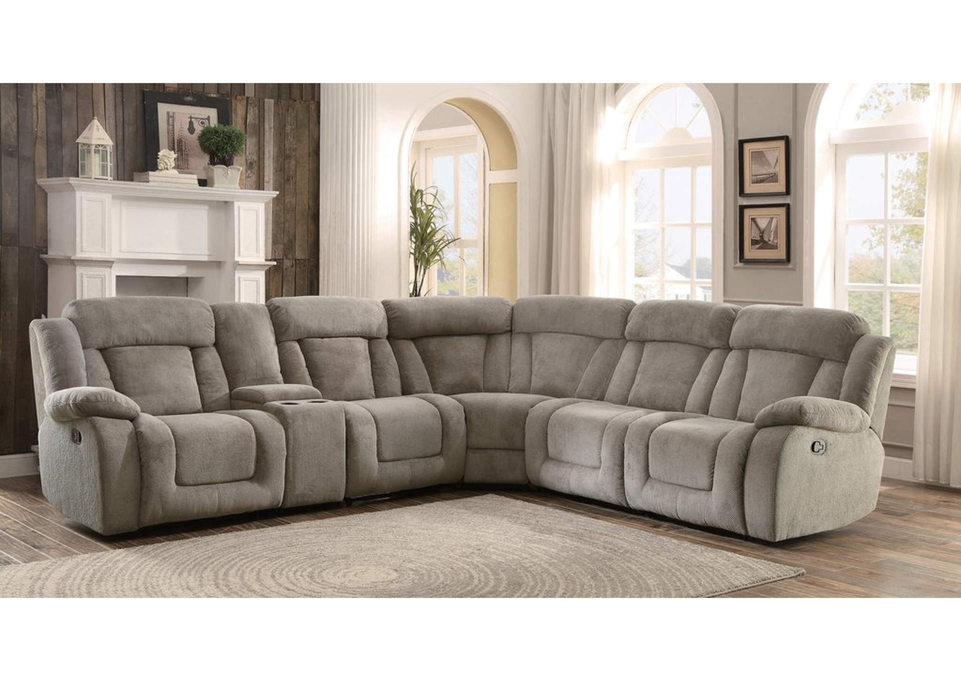 (4/6)Sectional Corner Seat,Homelegance