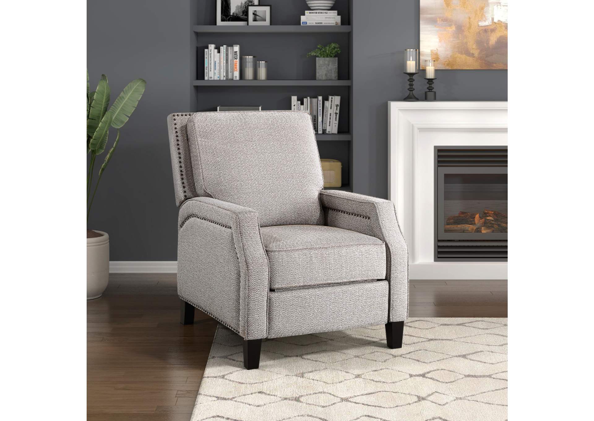 Berenson Push Back Reclining Chair,Homelegance