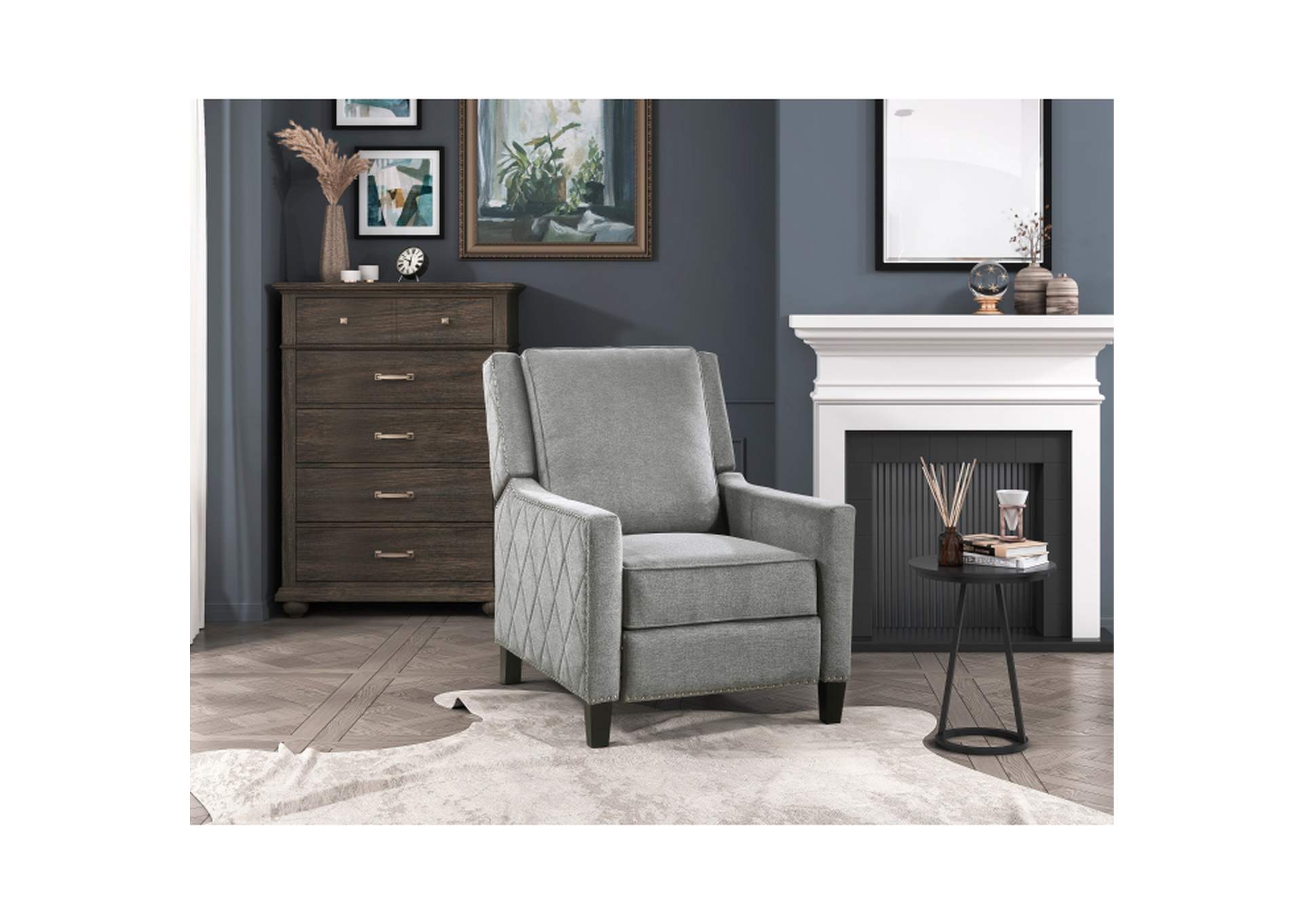 Banks Push Back Reclining Chair,Homelegance