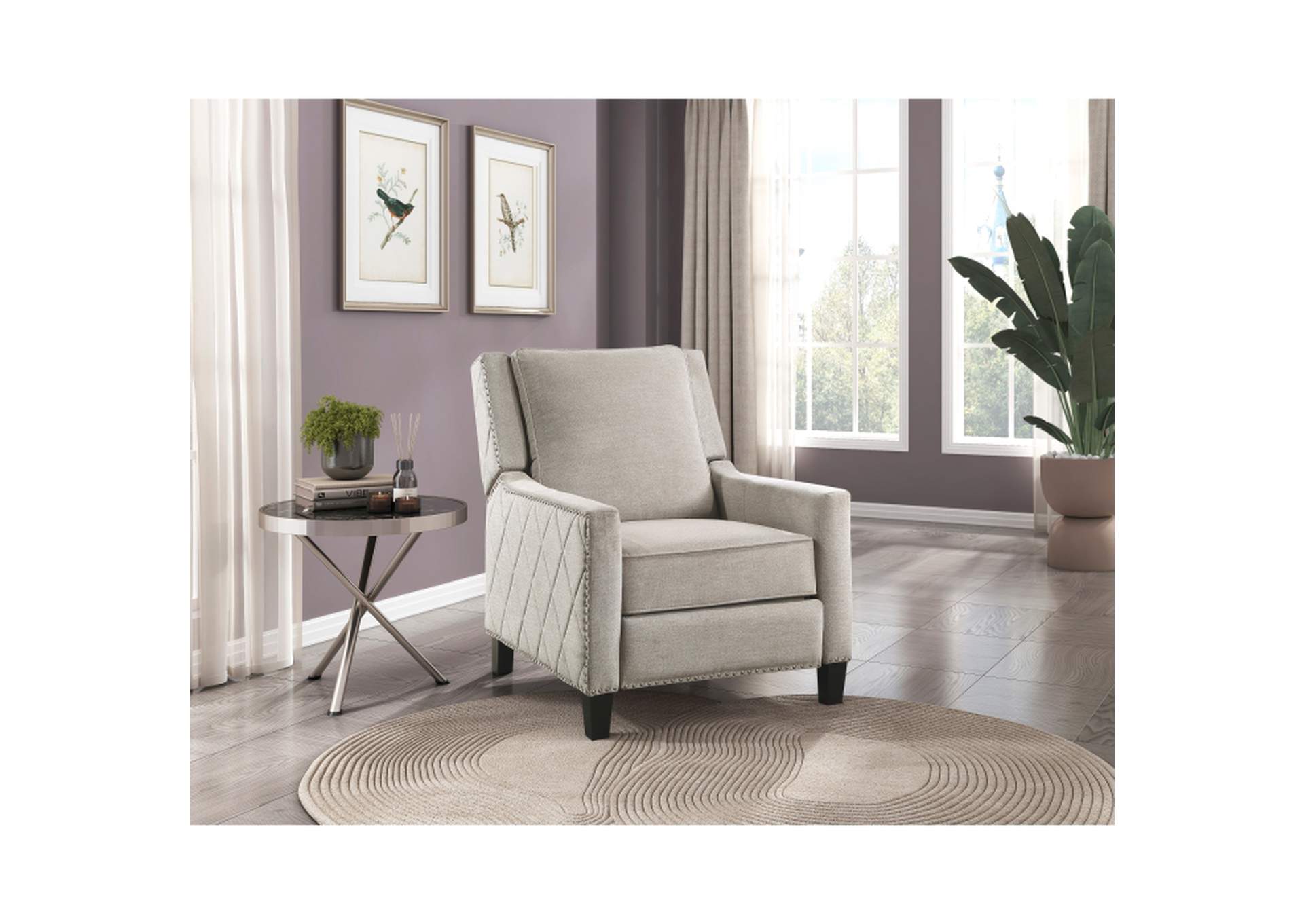 Banks Push Back Reclining Chair,Homelegance