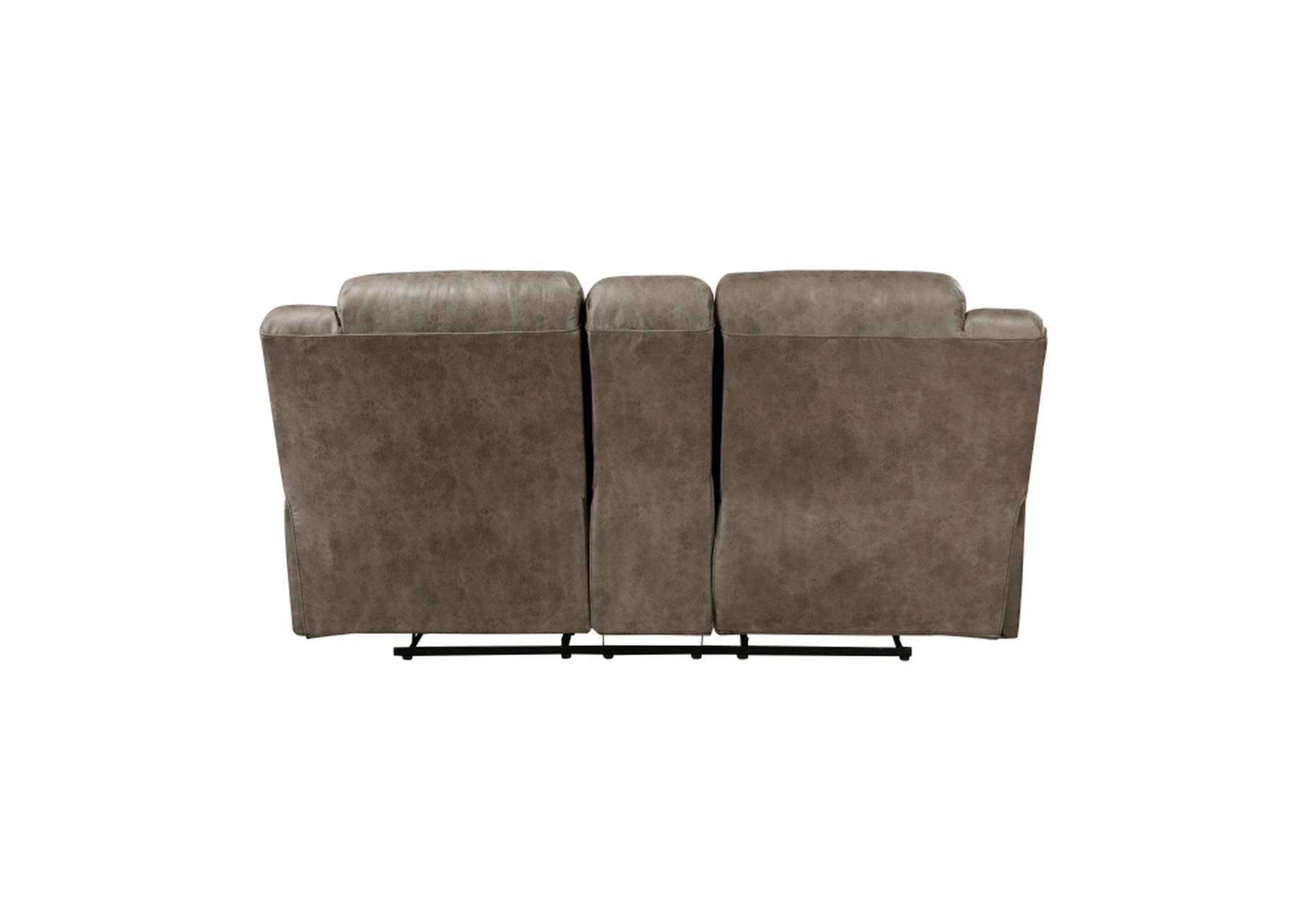 Hazen Double Reclining Love Seat with Center Console,Homelegance