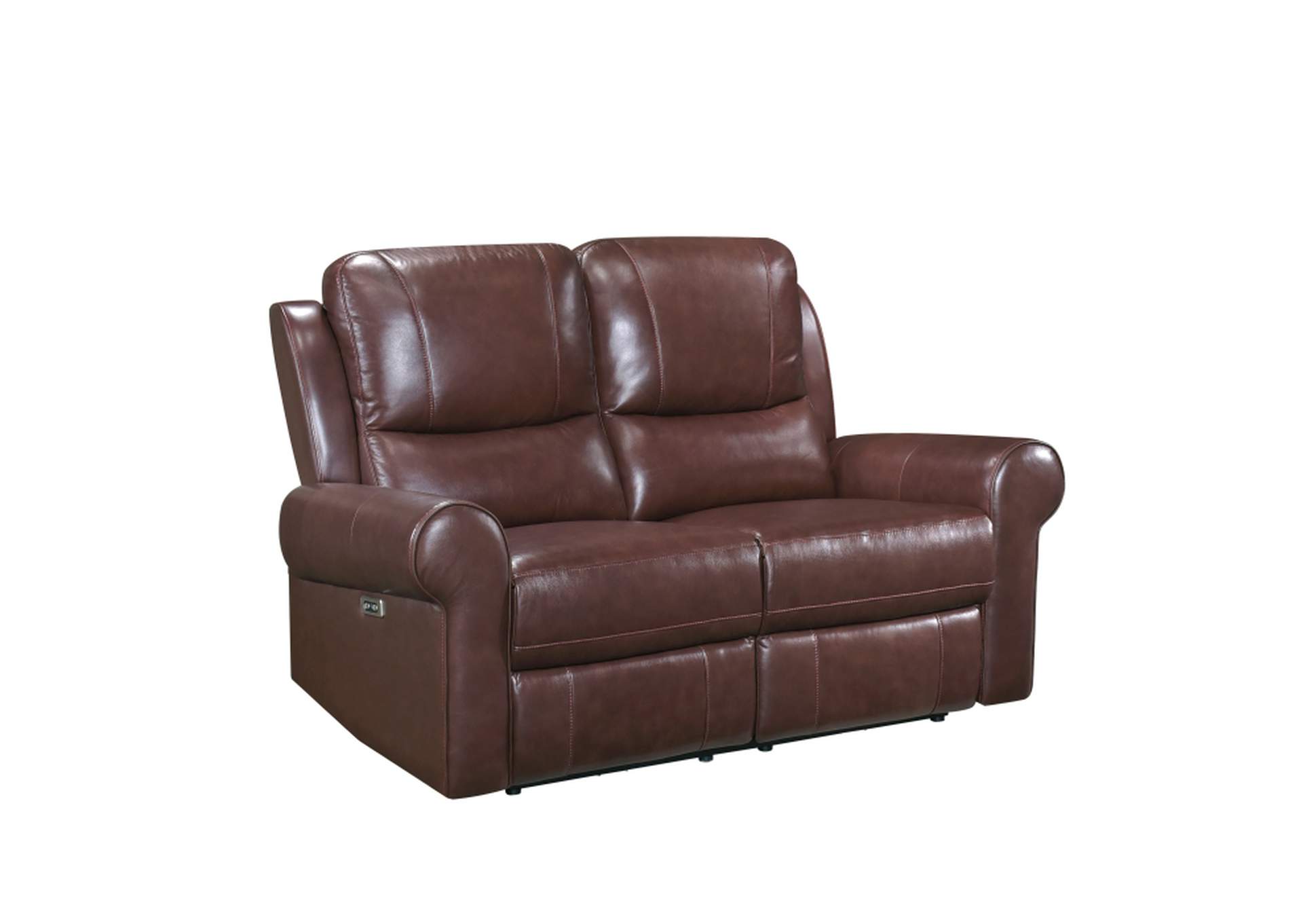 McCall Power Double Reclining Love Seat with Power Headrests,Homelegance