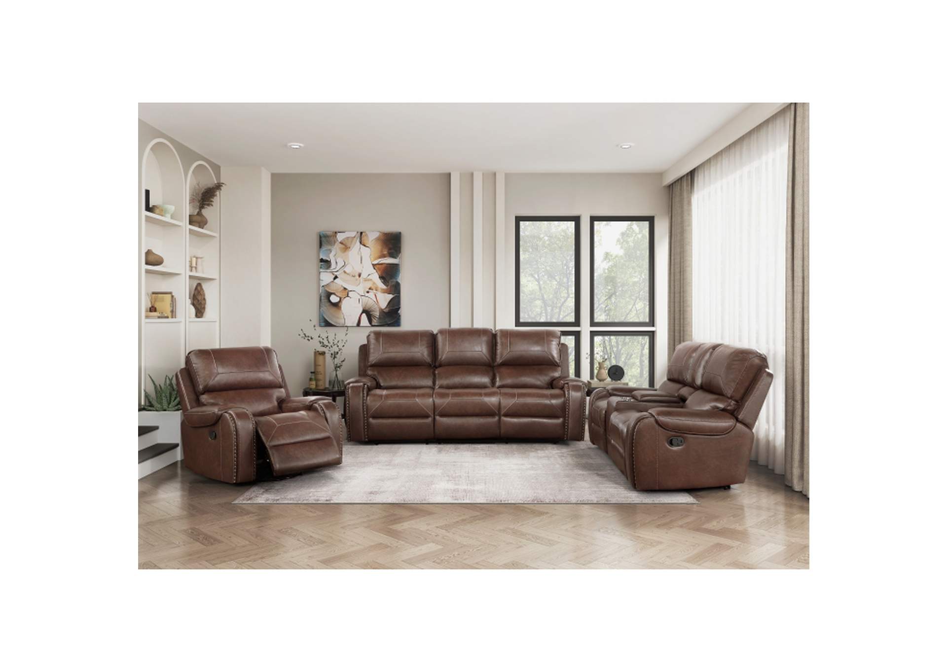 Newnan Swivel Glider Reclining Chair,Homelegance
