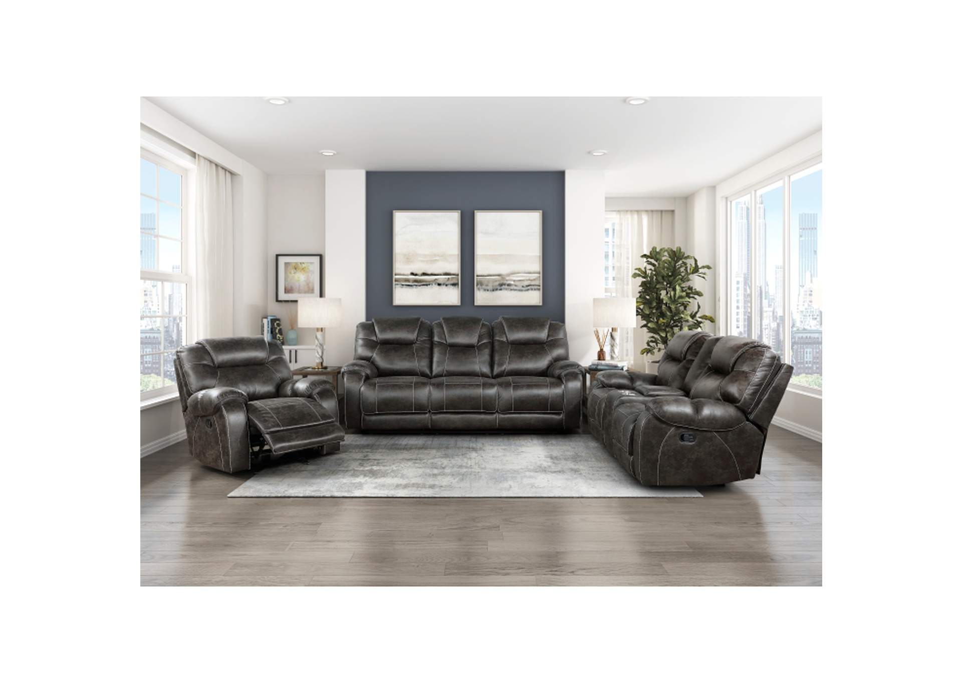 Gainesville Glider Reclining Chair,Homelegance