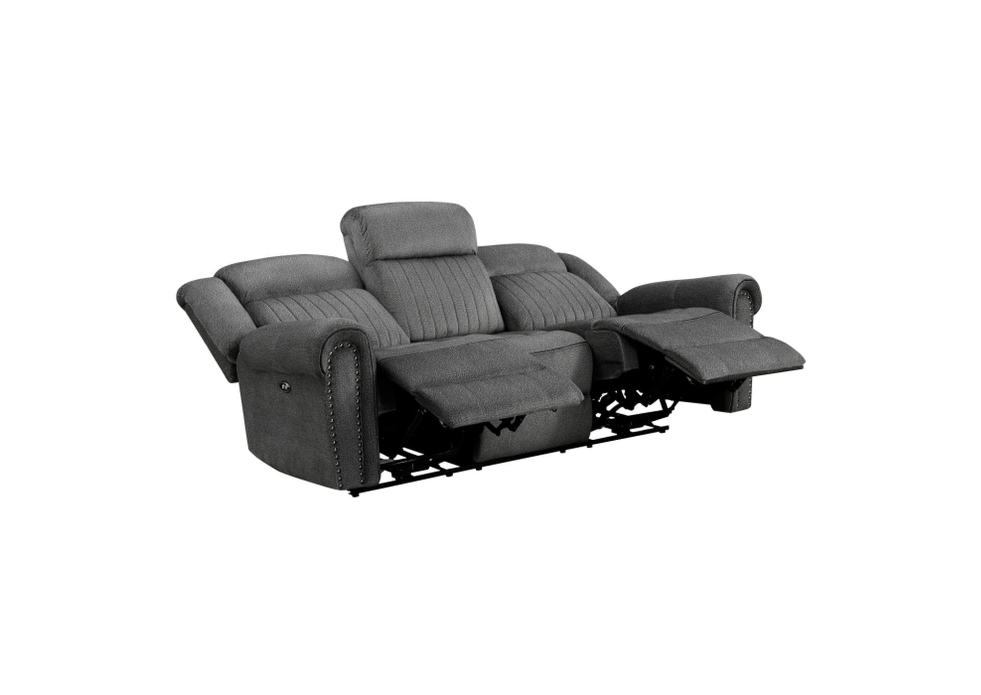 Brennen Power Double Reclining Sofa,Homelegance