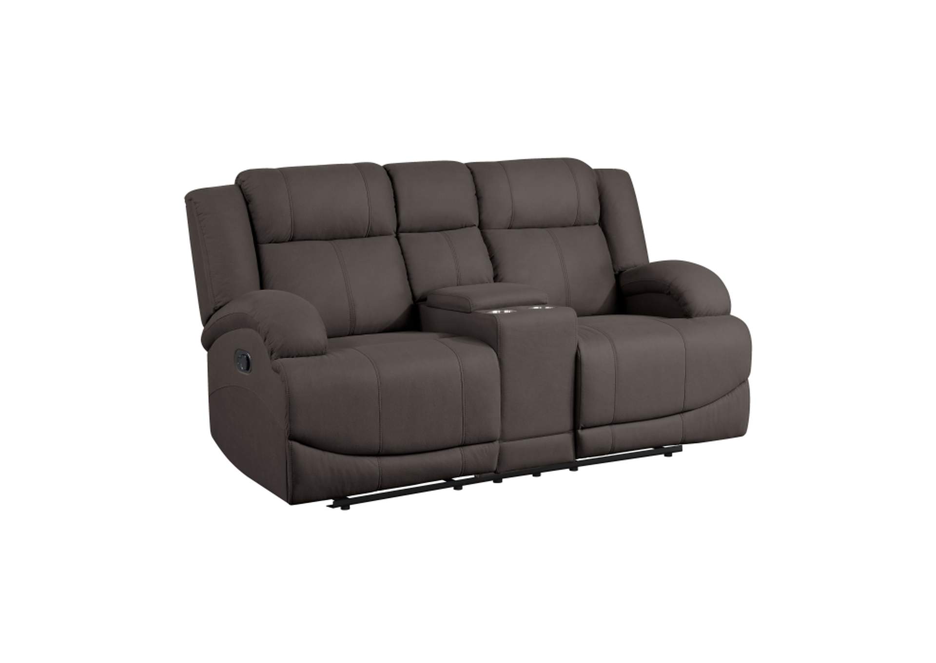 Camryn Double Reclining Love Seat with Center Console,Homelegance