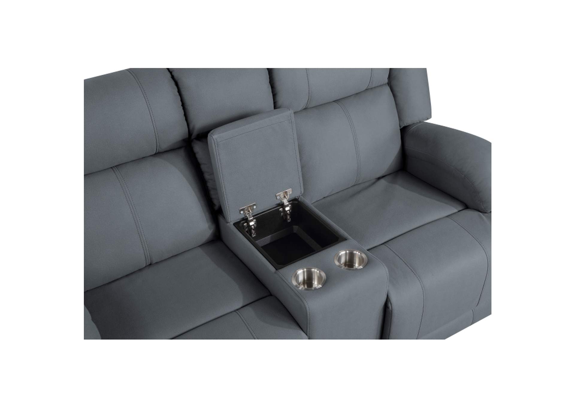 Camryn Double Reclining Love Seat with Center Console,Homelegance