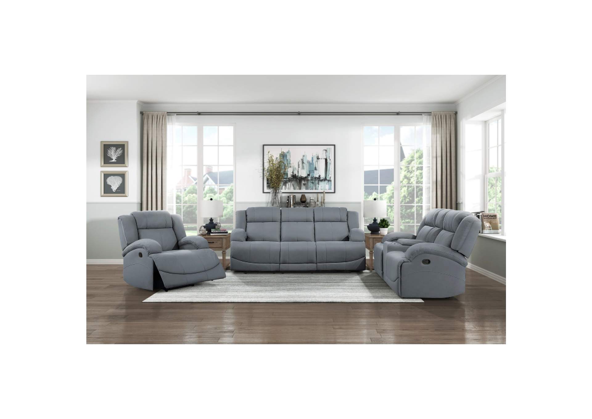 Camryn Double Reclining Love Seat with Center Console,Homelegance