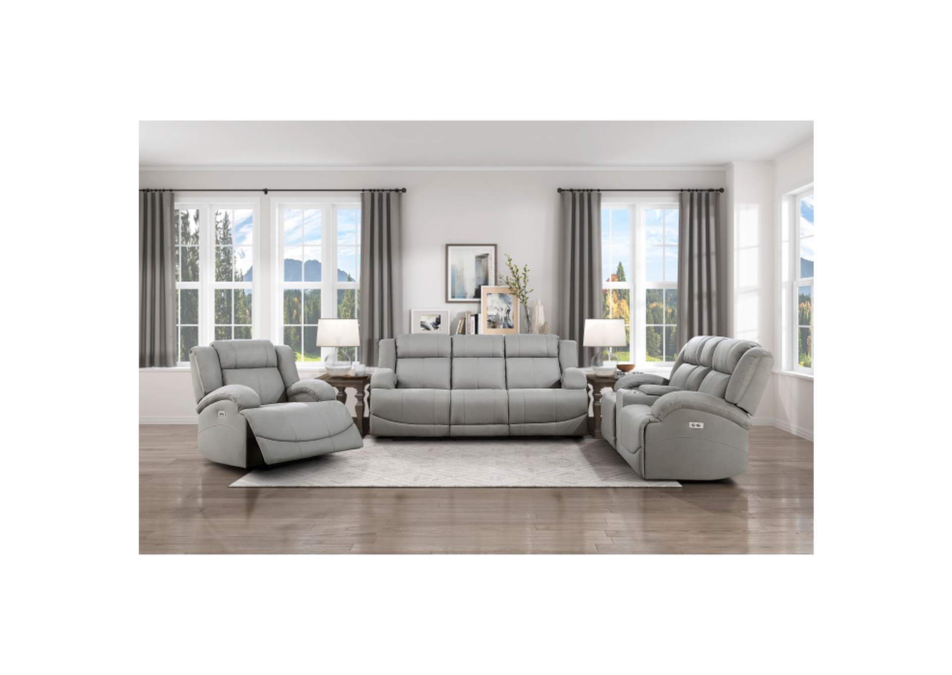 Camryn Power Double Reclining Sofa,Homelegance
