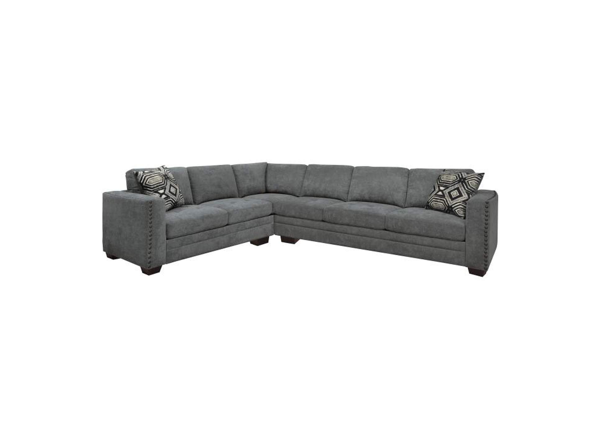 Sidney 2-Piece Sectional With Usb Ports,Homelegance