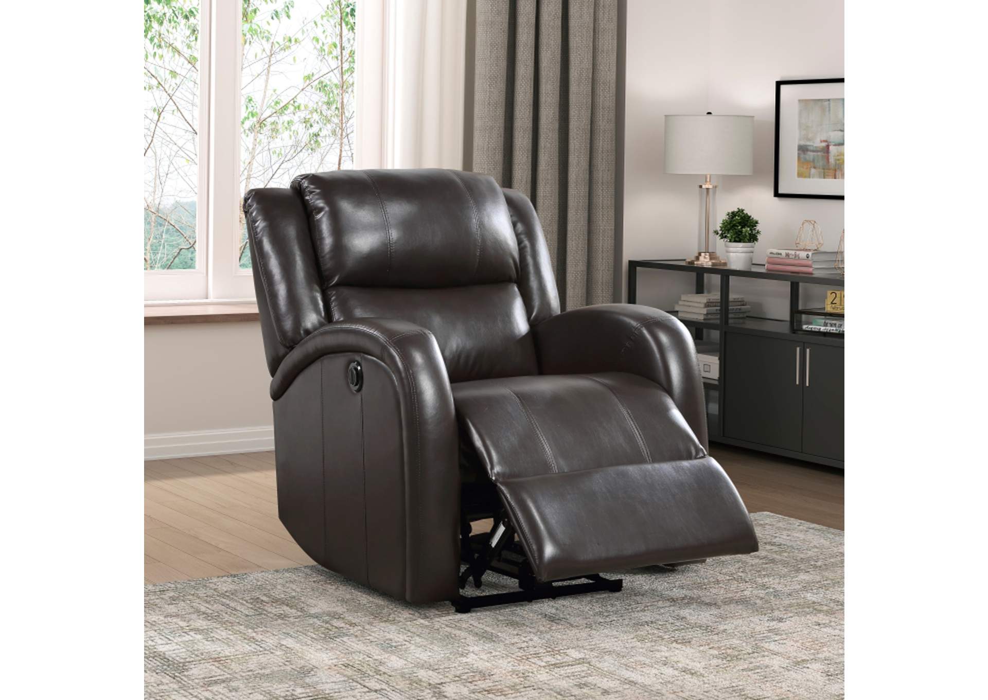 Foxcroft Power Reclining Chair,Homelegance