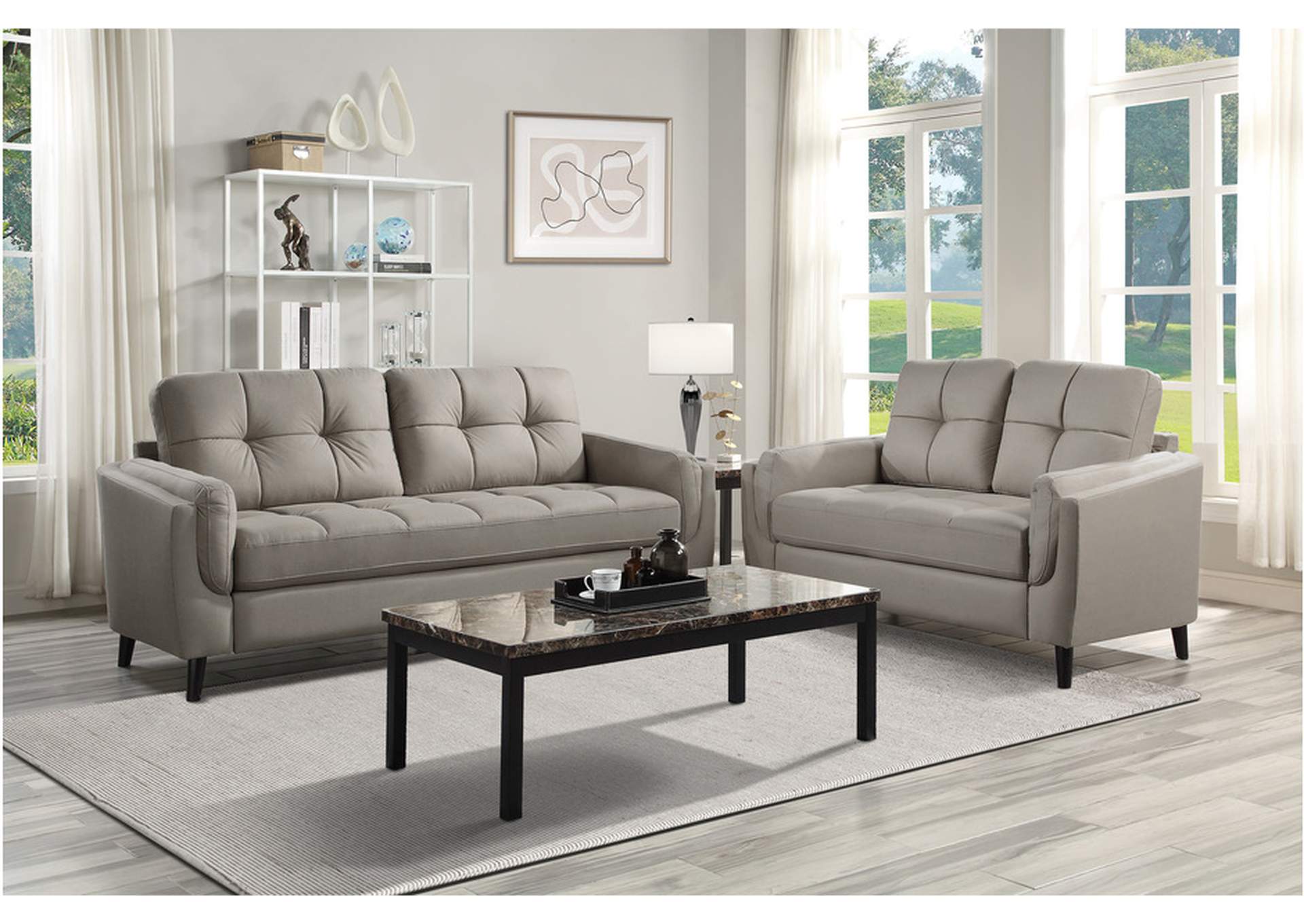 Dorelle 9340Tp Living Room Sofa Set,Homelegance