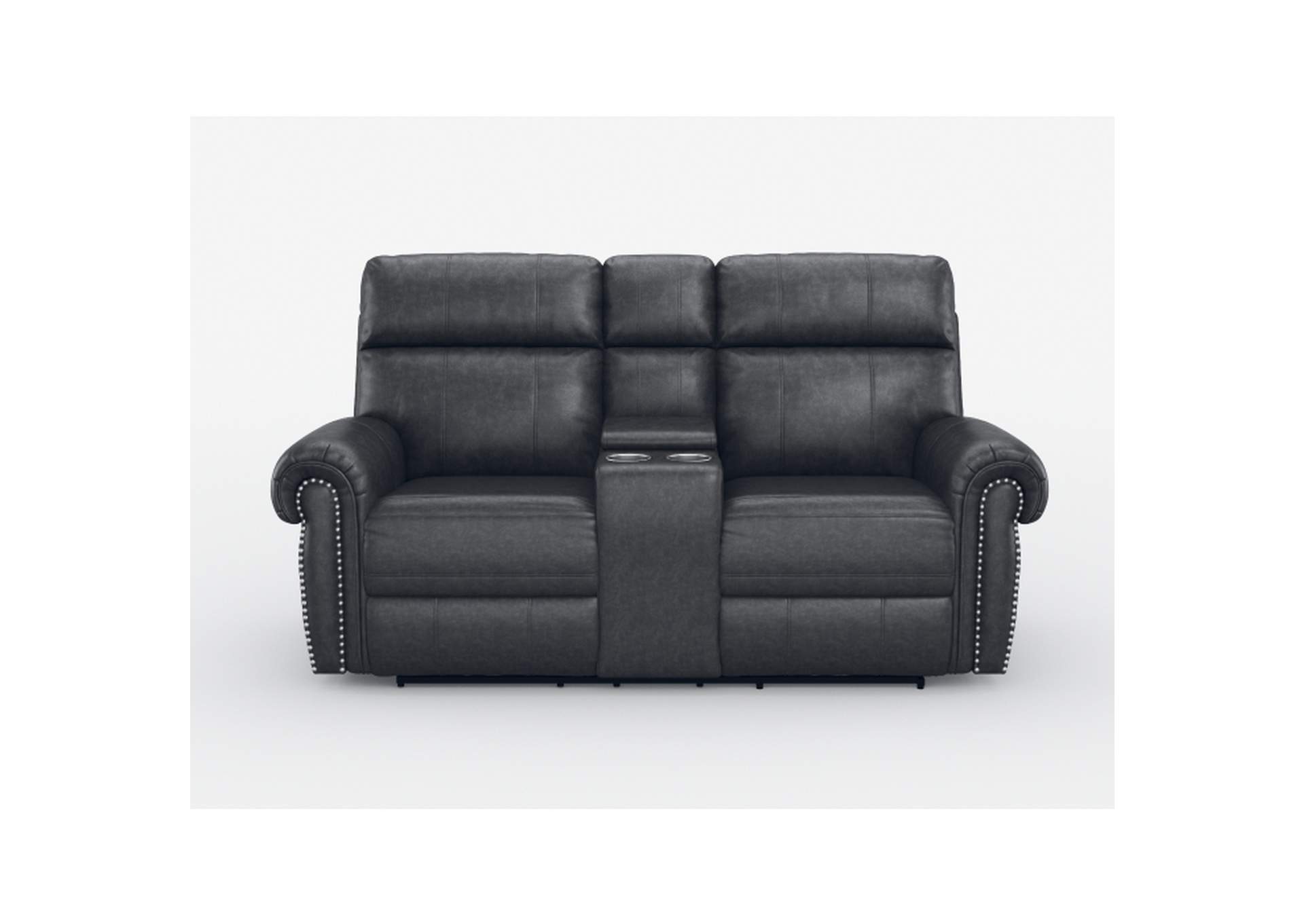 Granville Double Reclining Love Seat with Center Console,Homelegance