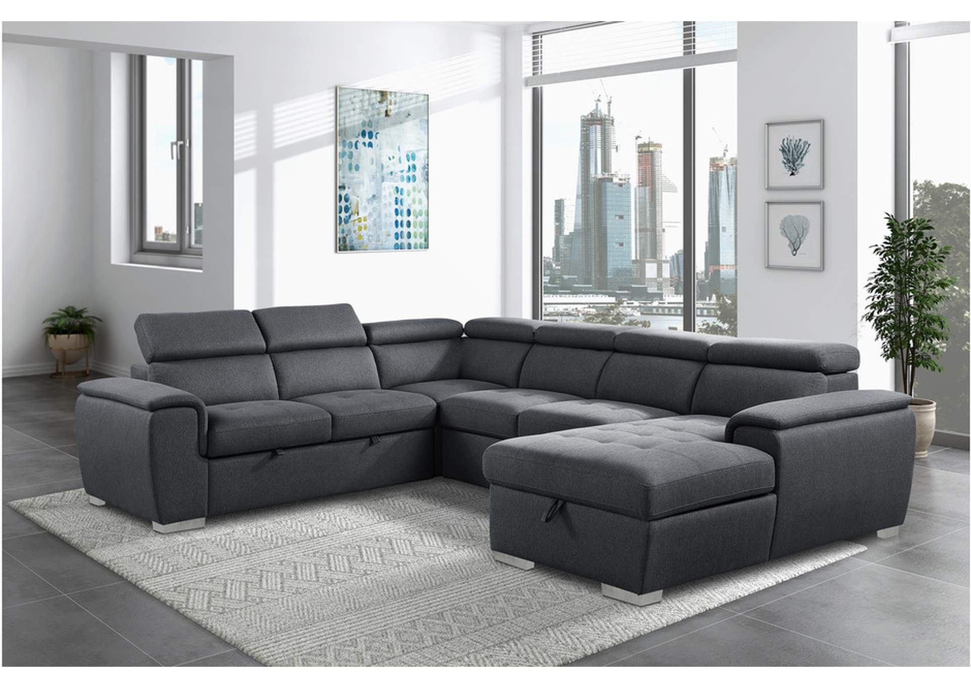 Berel 9355Cc Living Room Sofa Set,Homelegance