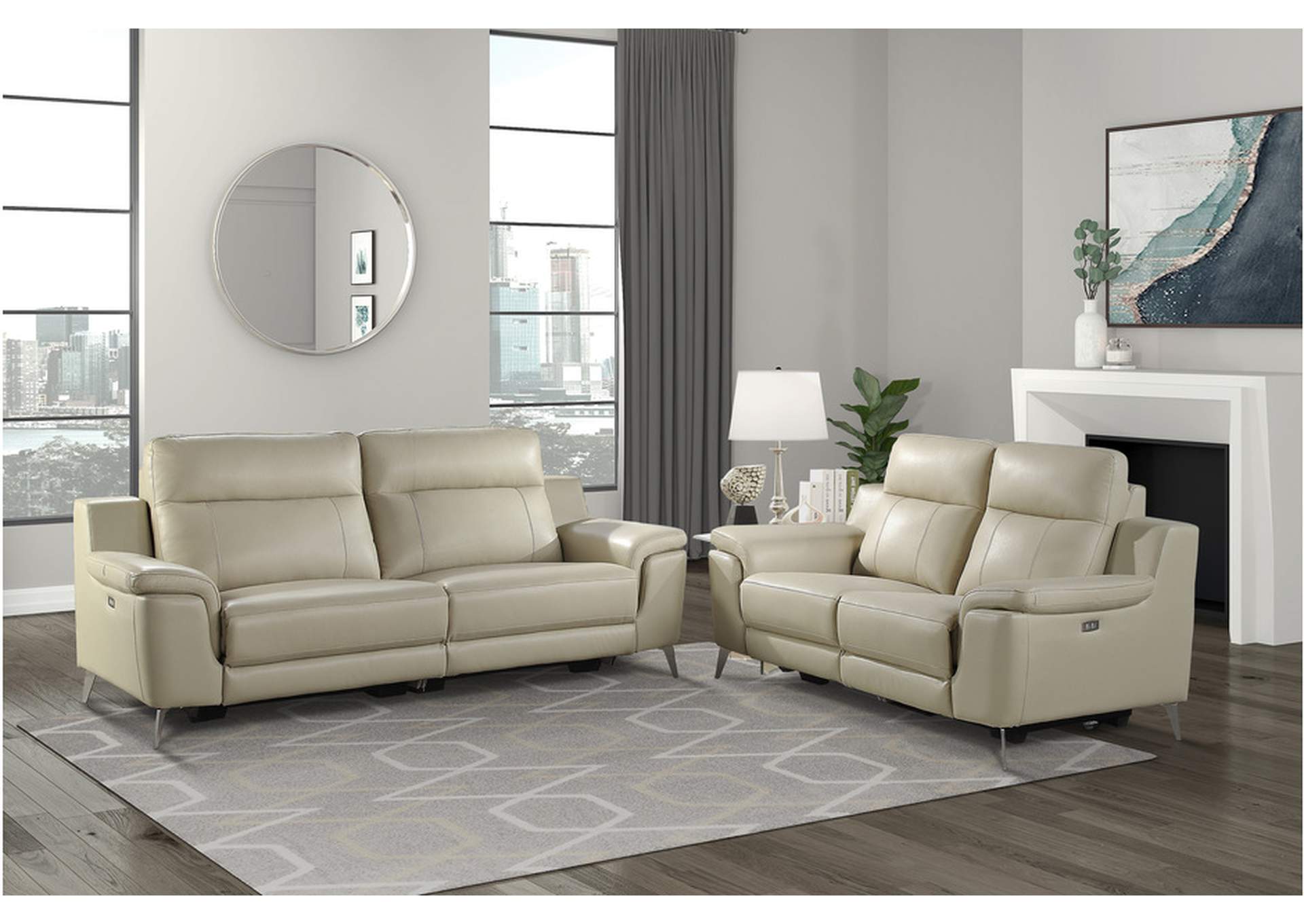 Antonio 9360Beg Living Room Sofa Set,Homelegance